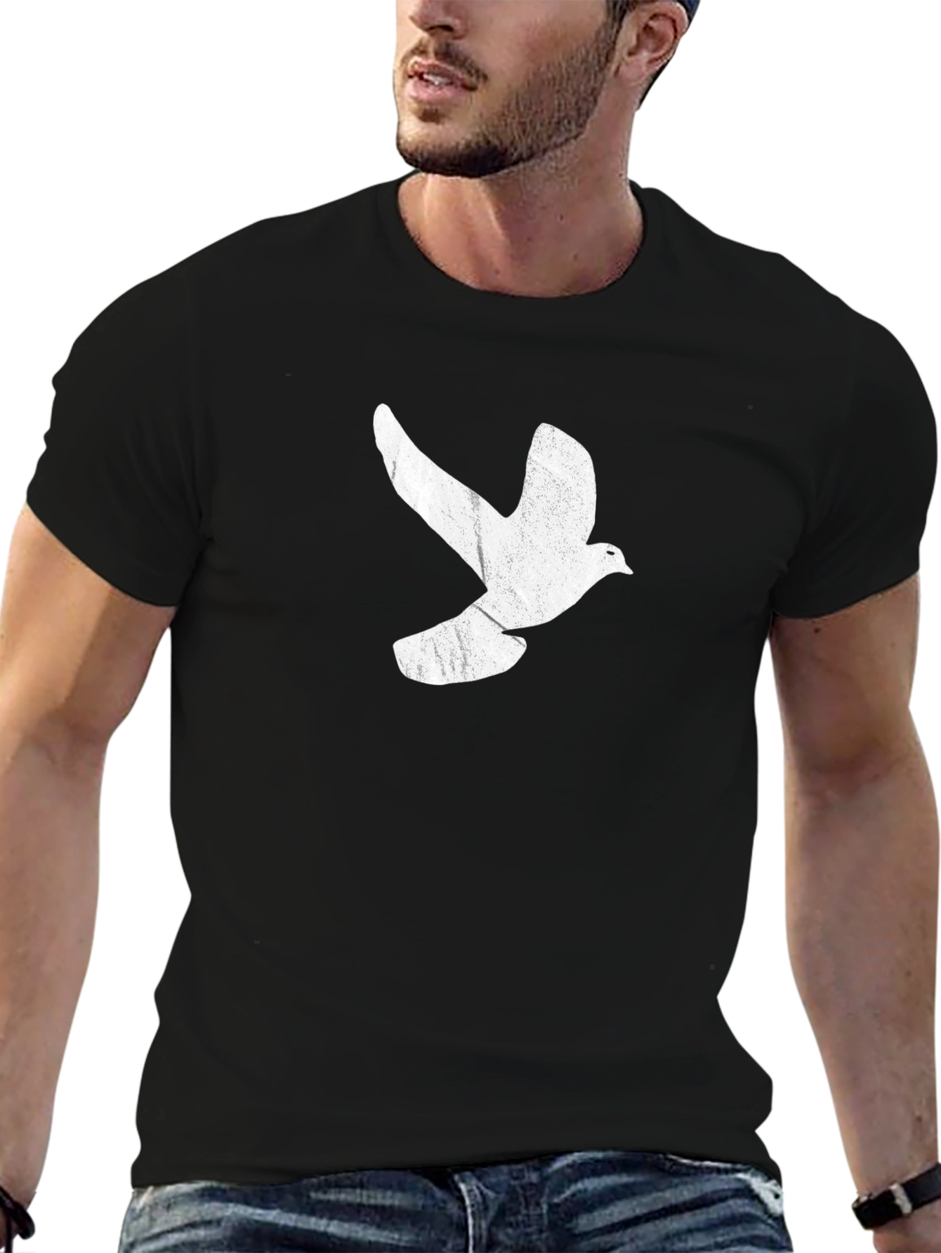 Dove Graphic Black T-Shirt