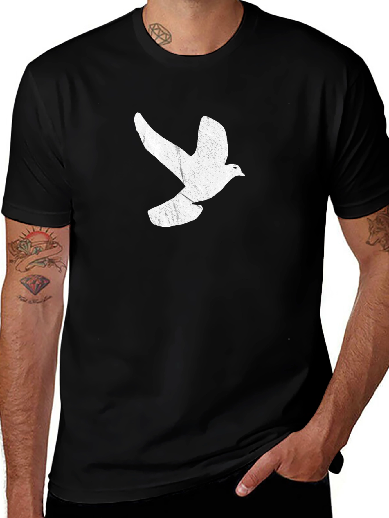 Dove Graphic Black T-Shirt