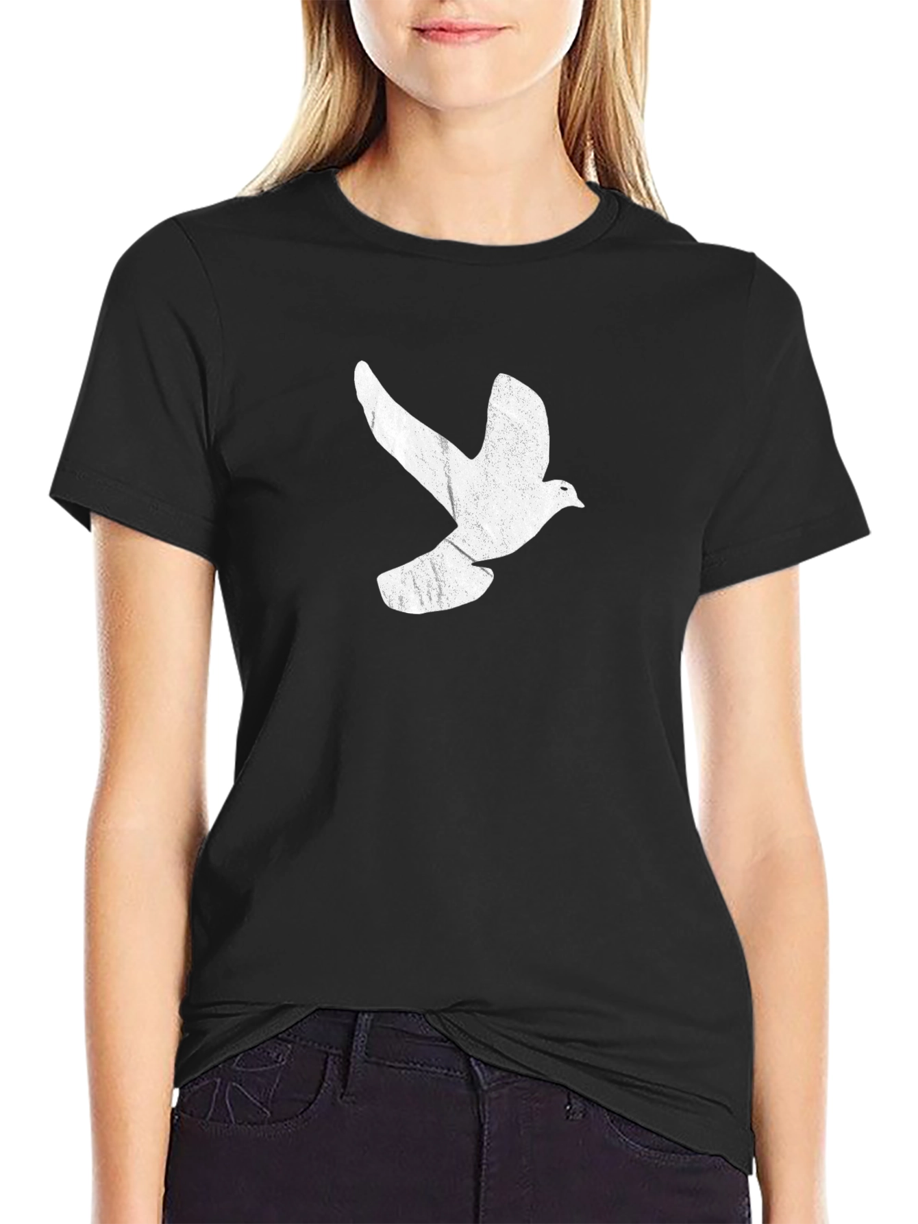Dove Graphic Black T-Shirt