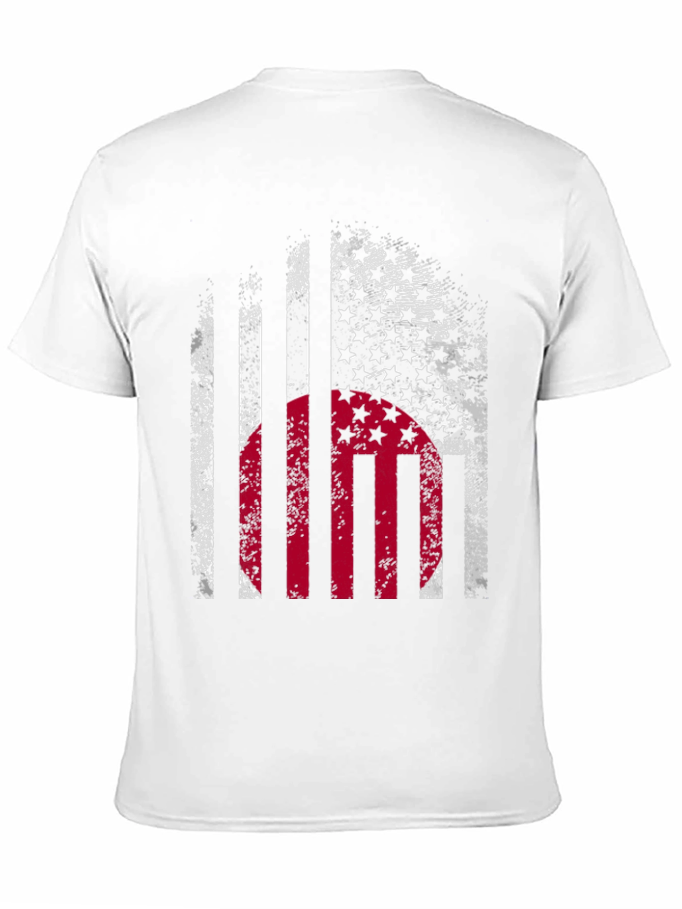 USA Japan Flag Graphic Print T-Shirt