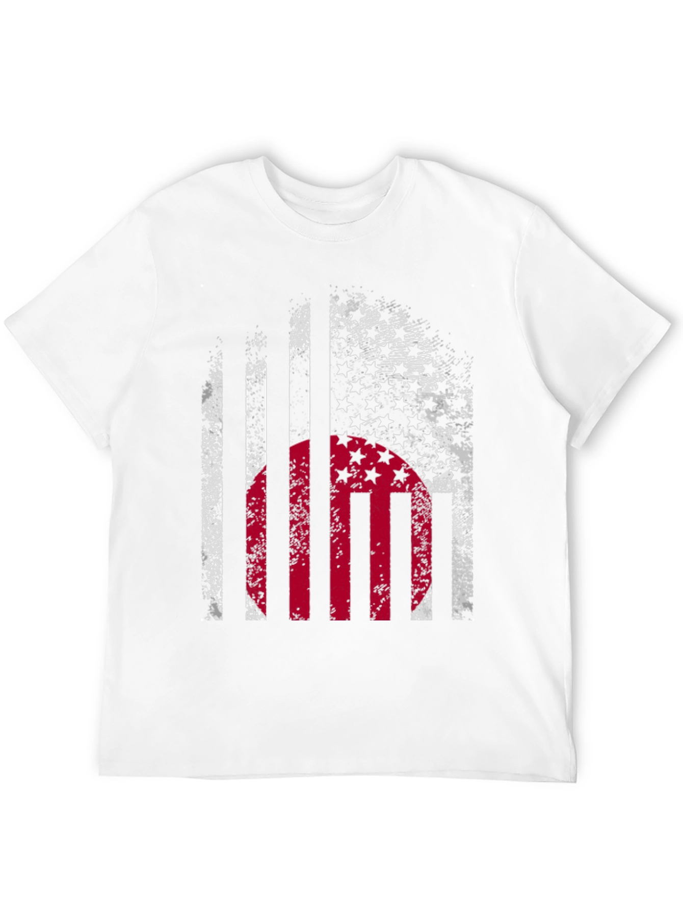 USA Japan Flag Graphic Print T-Shirt