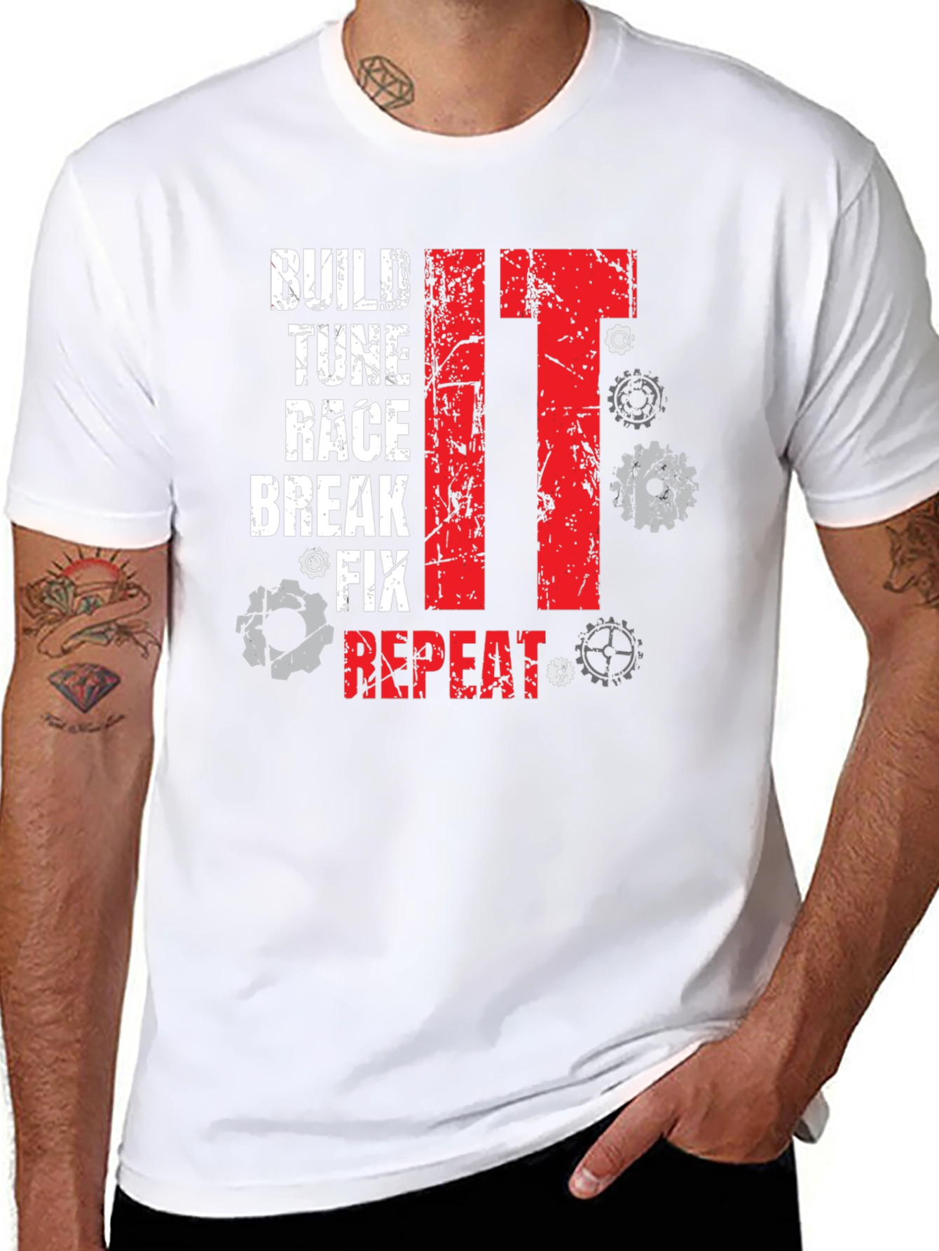 Build Tune Race Mechanic T-Shirt