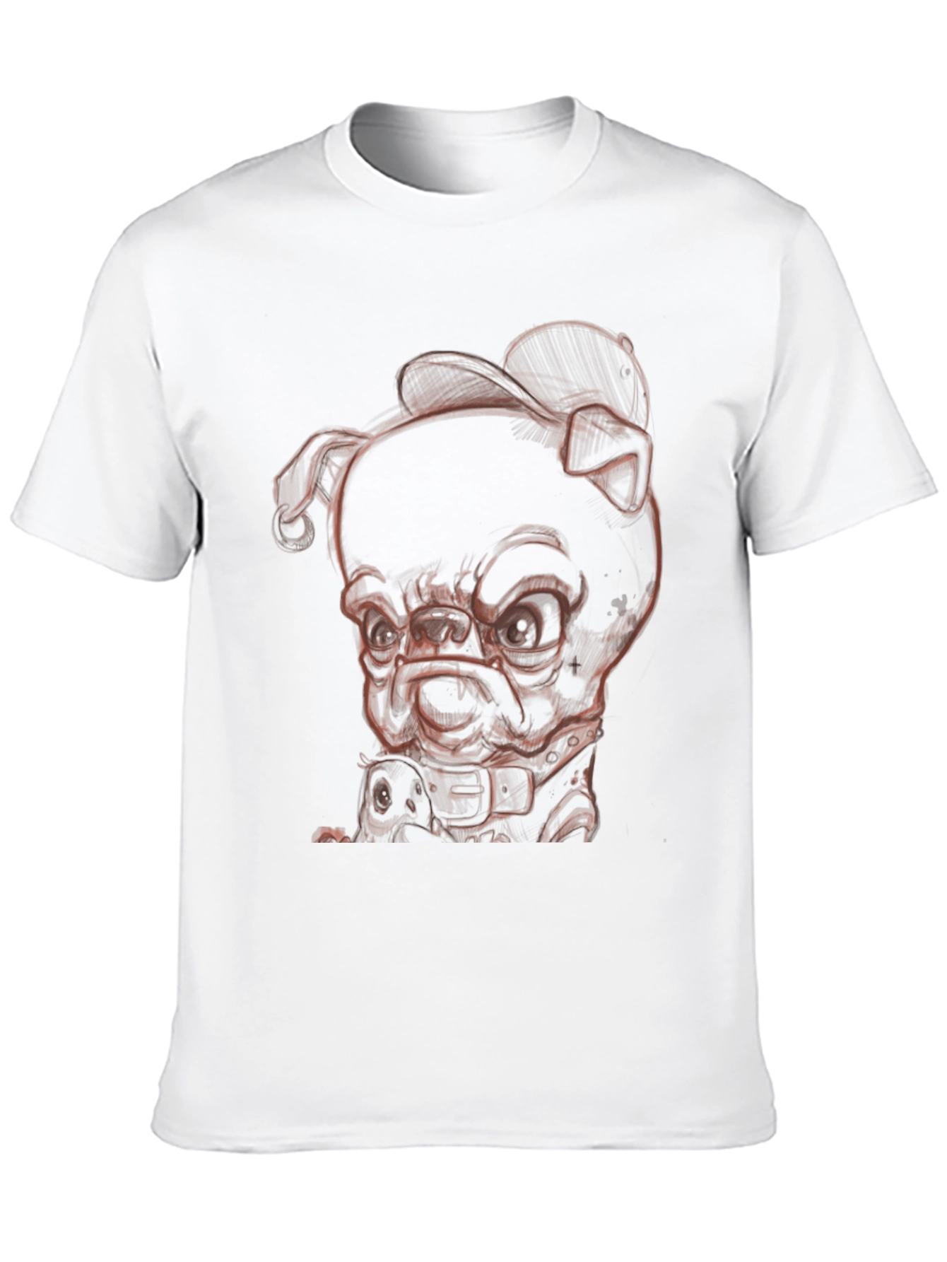 Cool Dog Graphic Tee - Black Cotton Blend