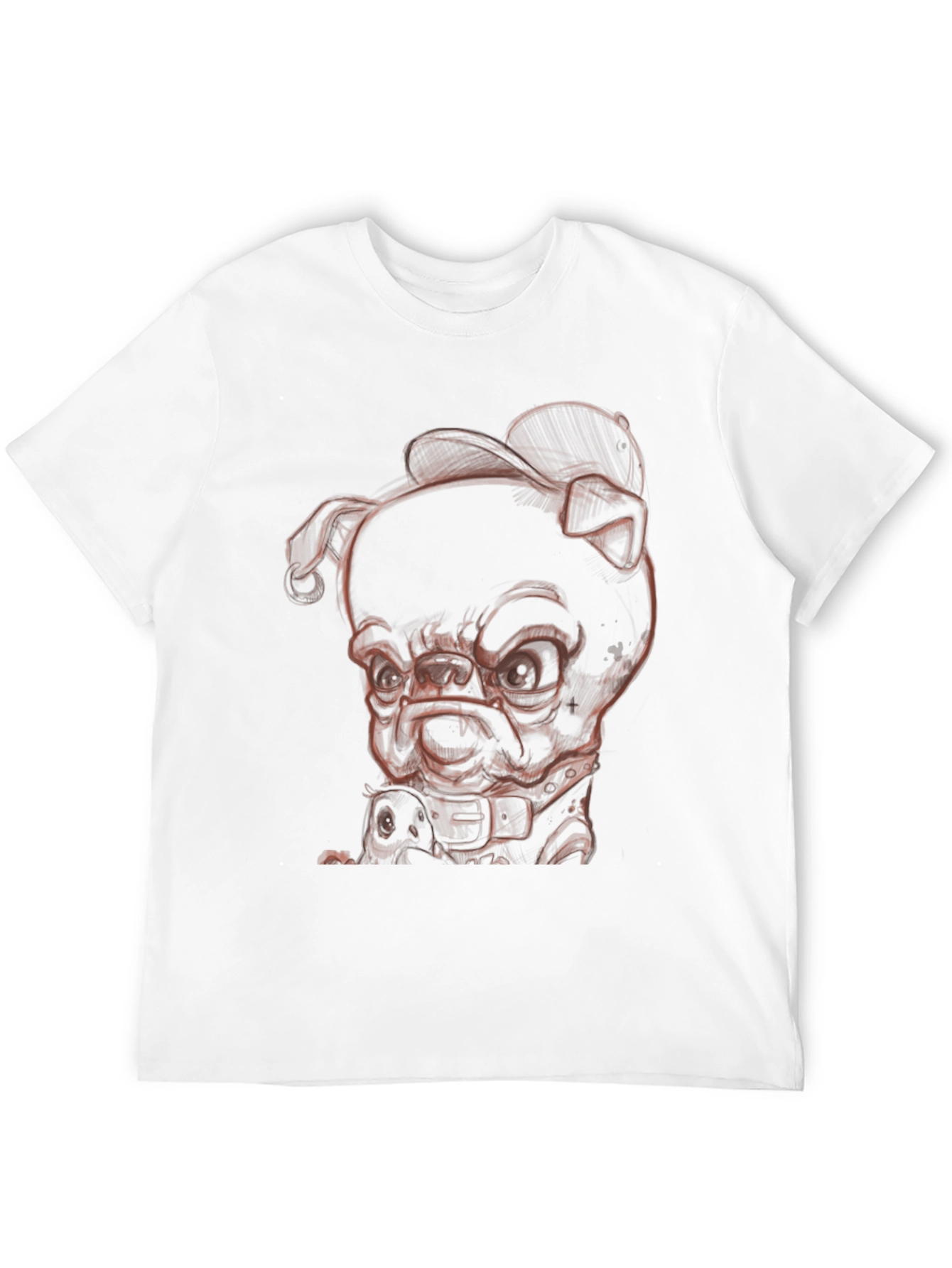 Cool Dog Graphic Tee - Black Cotton Blend