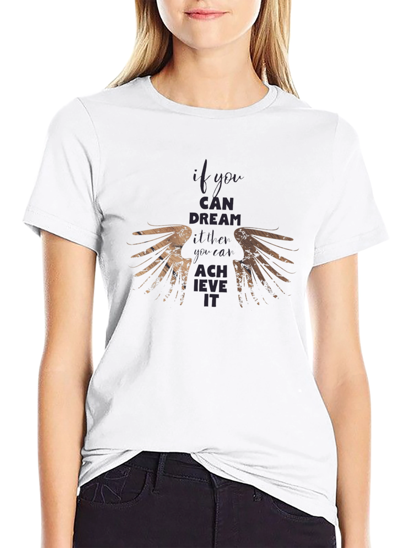 Dream Achieve Wings Graphic Tee