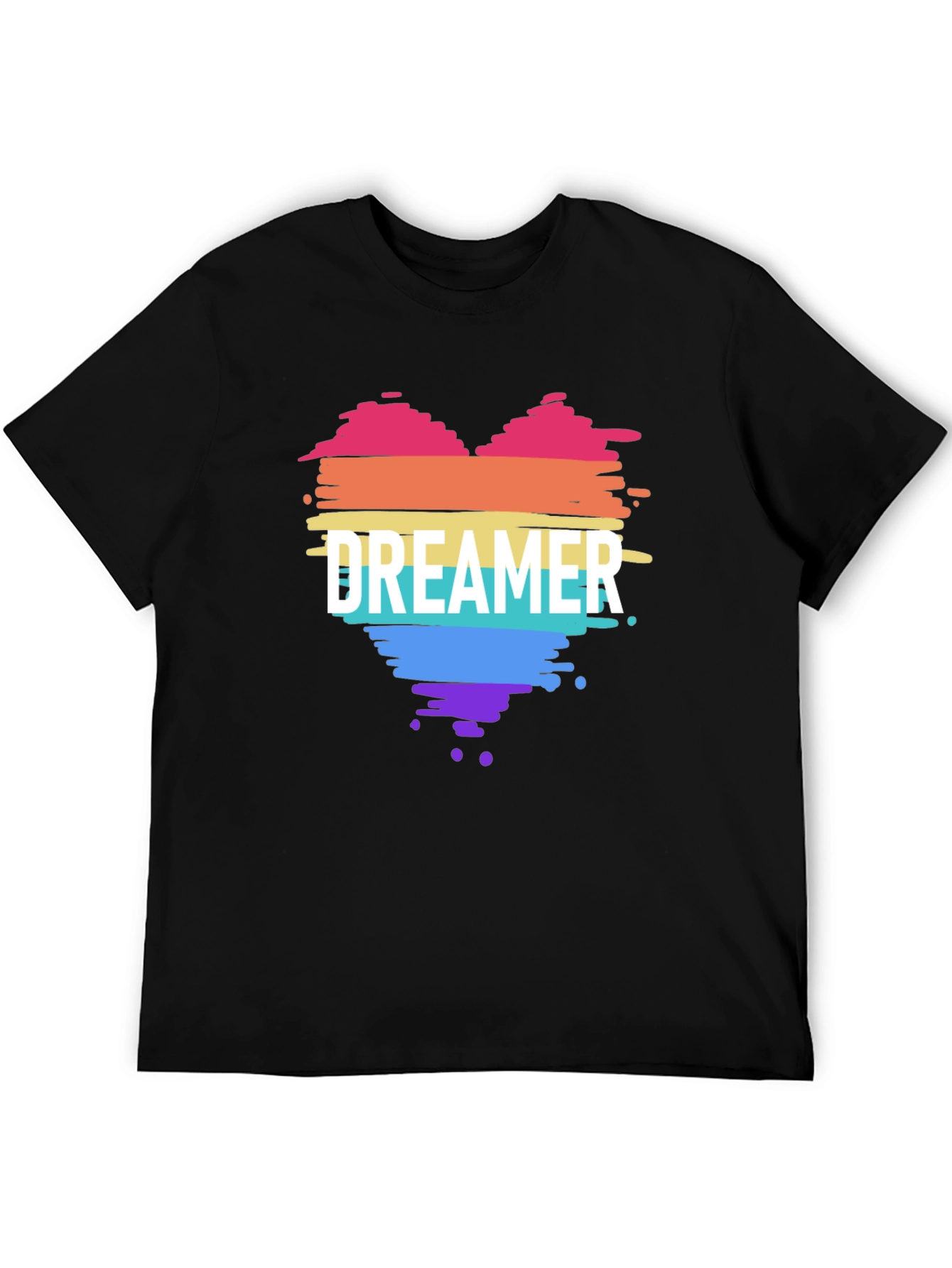 Dreamer Heart Pride T-Shirt - Black