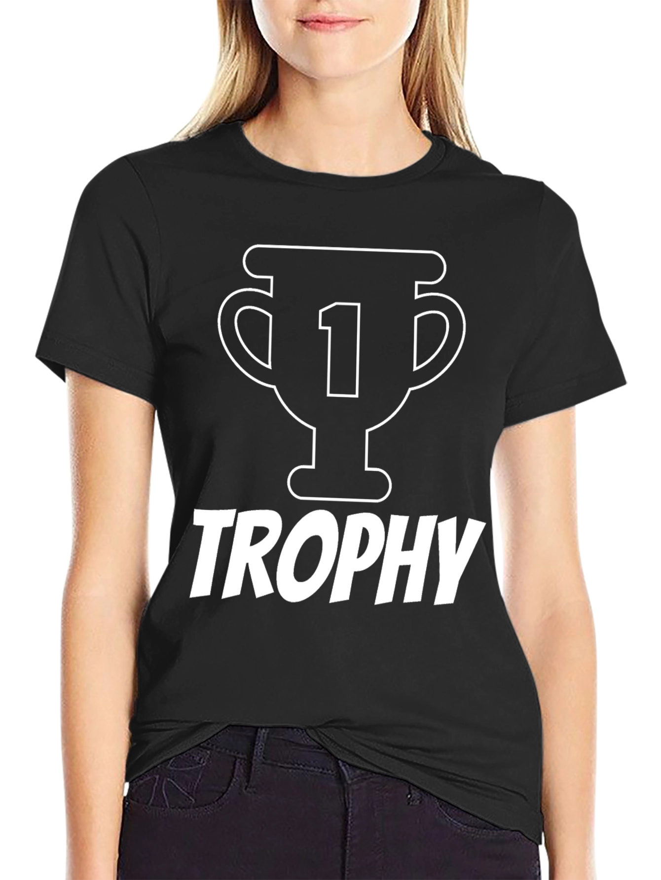 Trophy Graphic Tee - Number One Fan Shirt