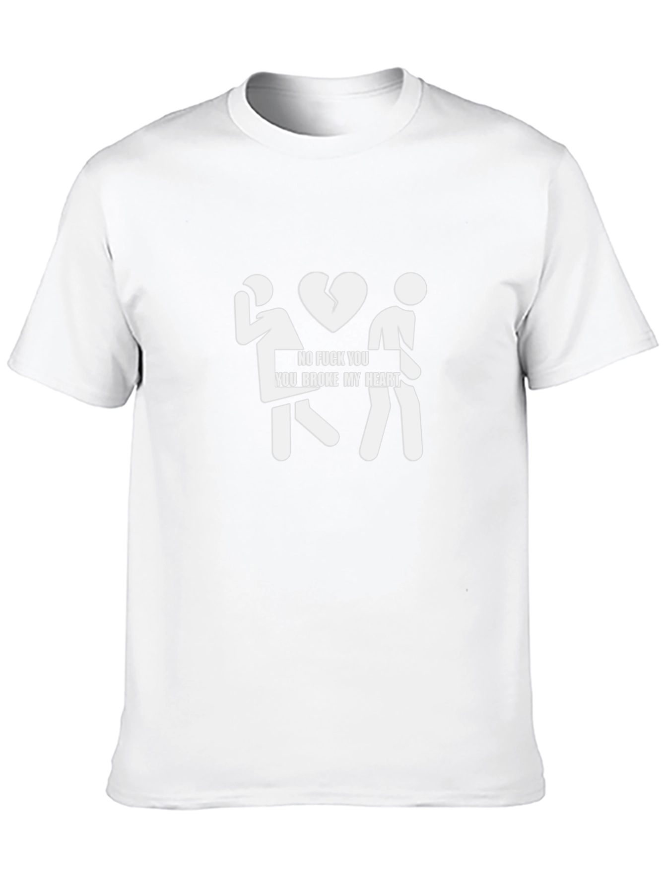 Funny Broken Heart Graphic T-Shirt
