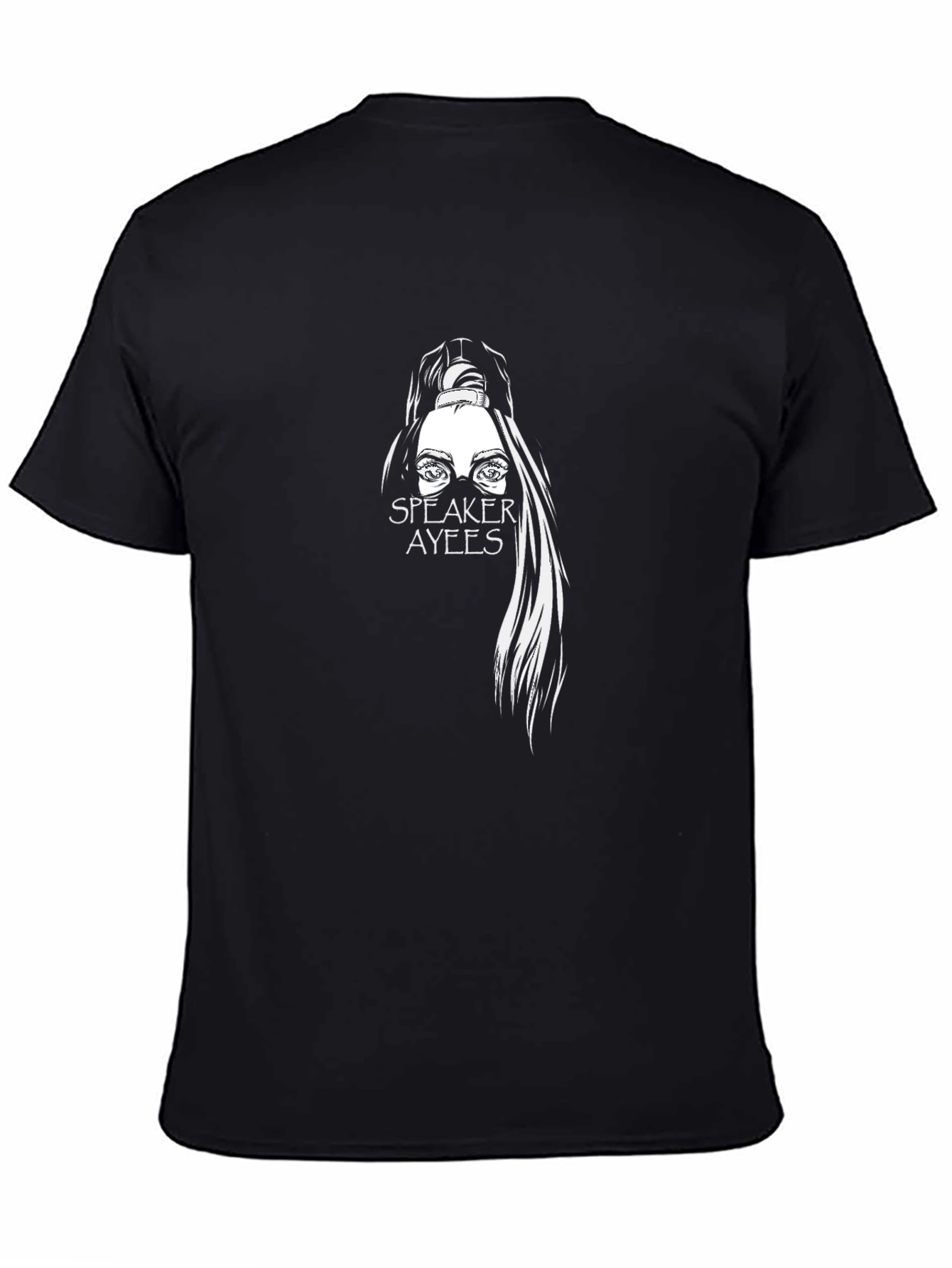 Speaker Ayees Graphic Black T-Shirt