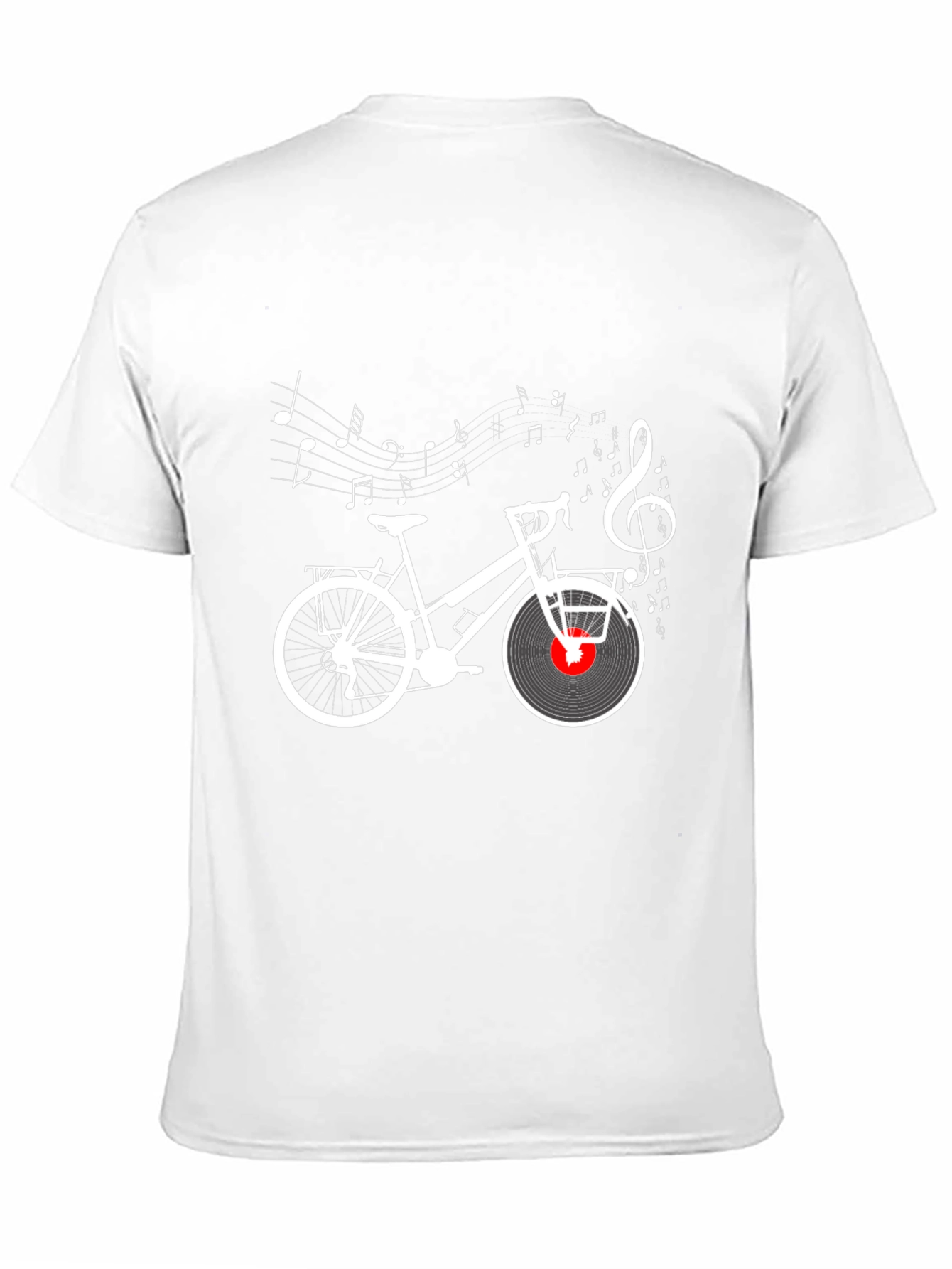 Musical Bicycle T-Shirt - Stylish Black Tee
