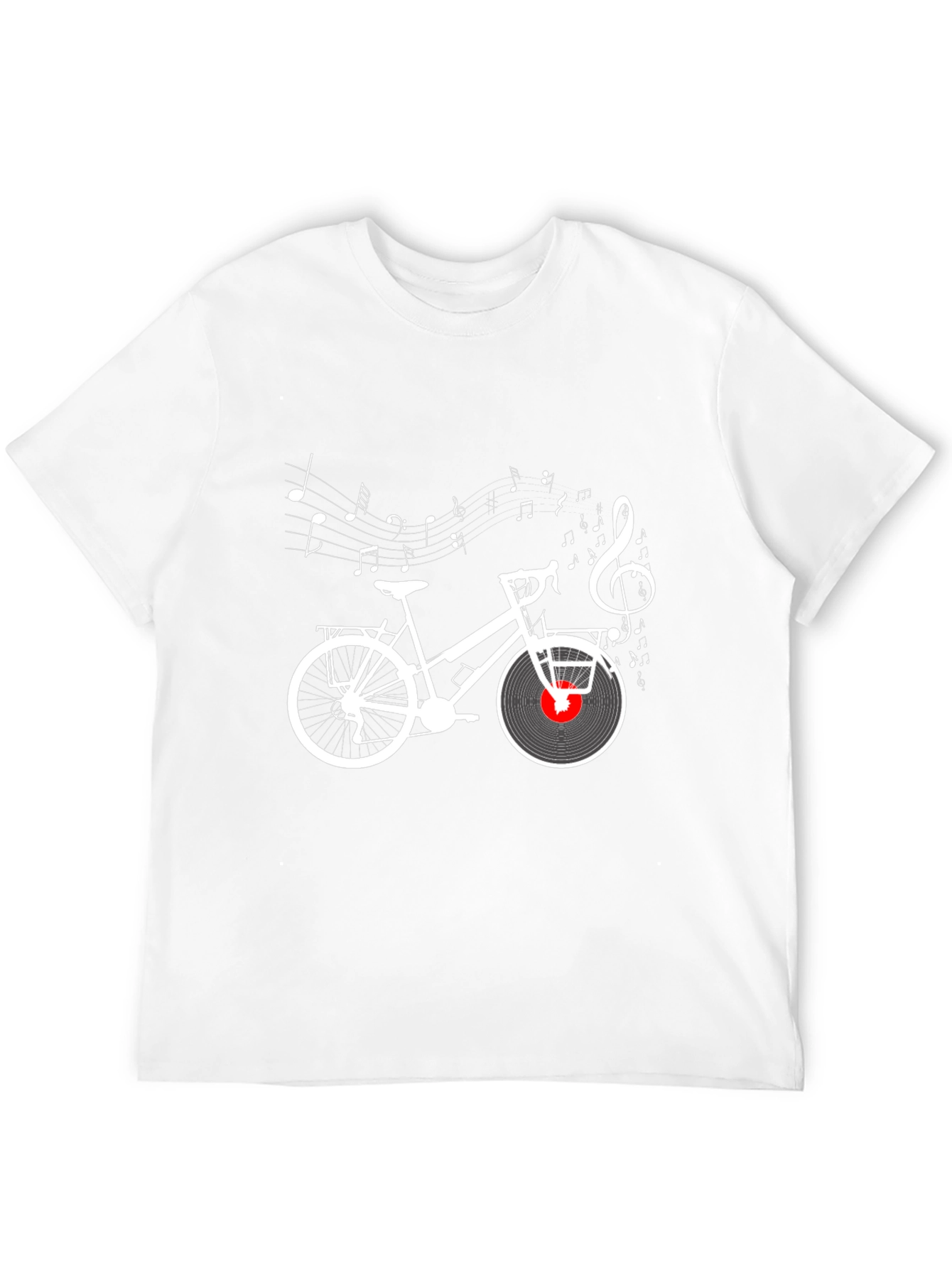 Musical Bicycle T-Shirt - Stylish Black Tee