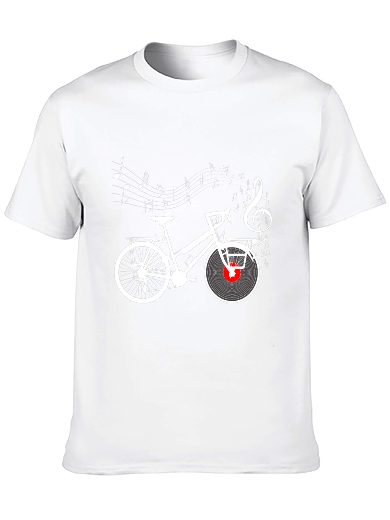 Musical Bicycle T-Shirt - Stylish Black Tee