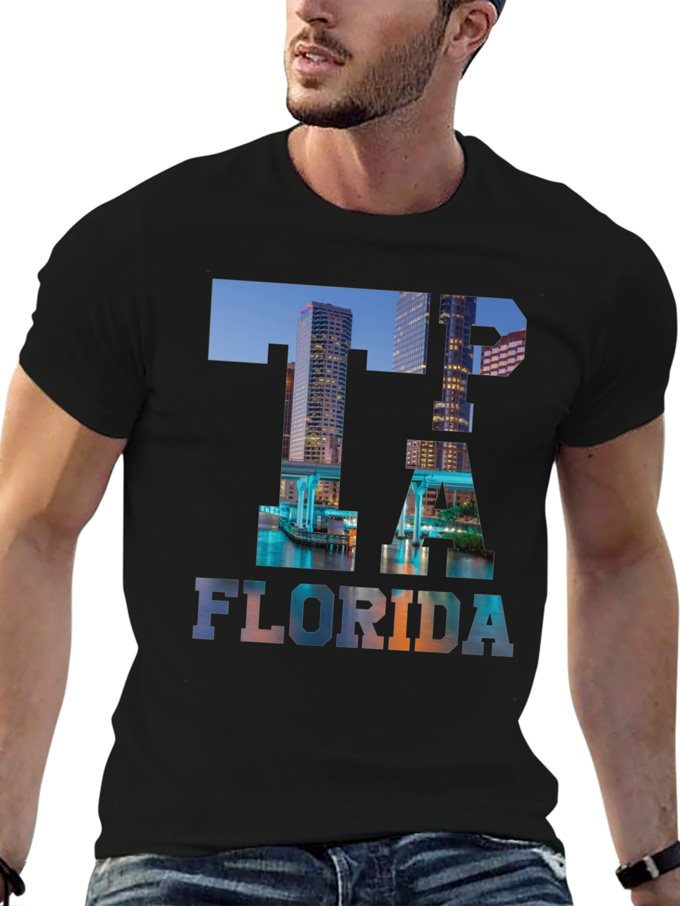 Tampa Florida Skyline T-Shirt - Cityscape Graphic Tee