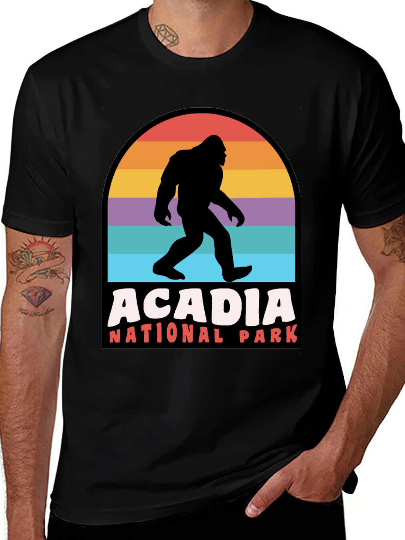 Acadia National Park Bigfoot T-Shirt