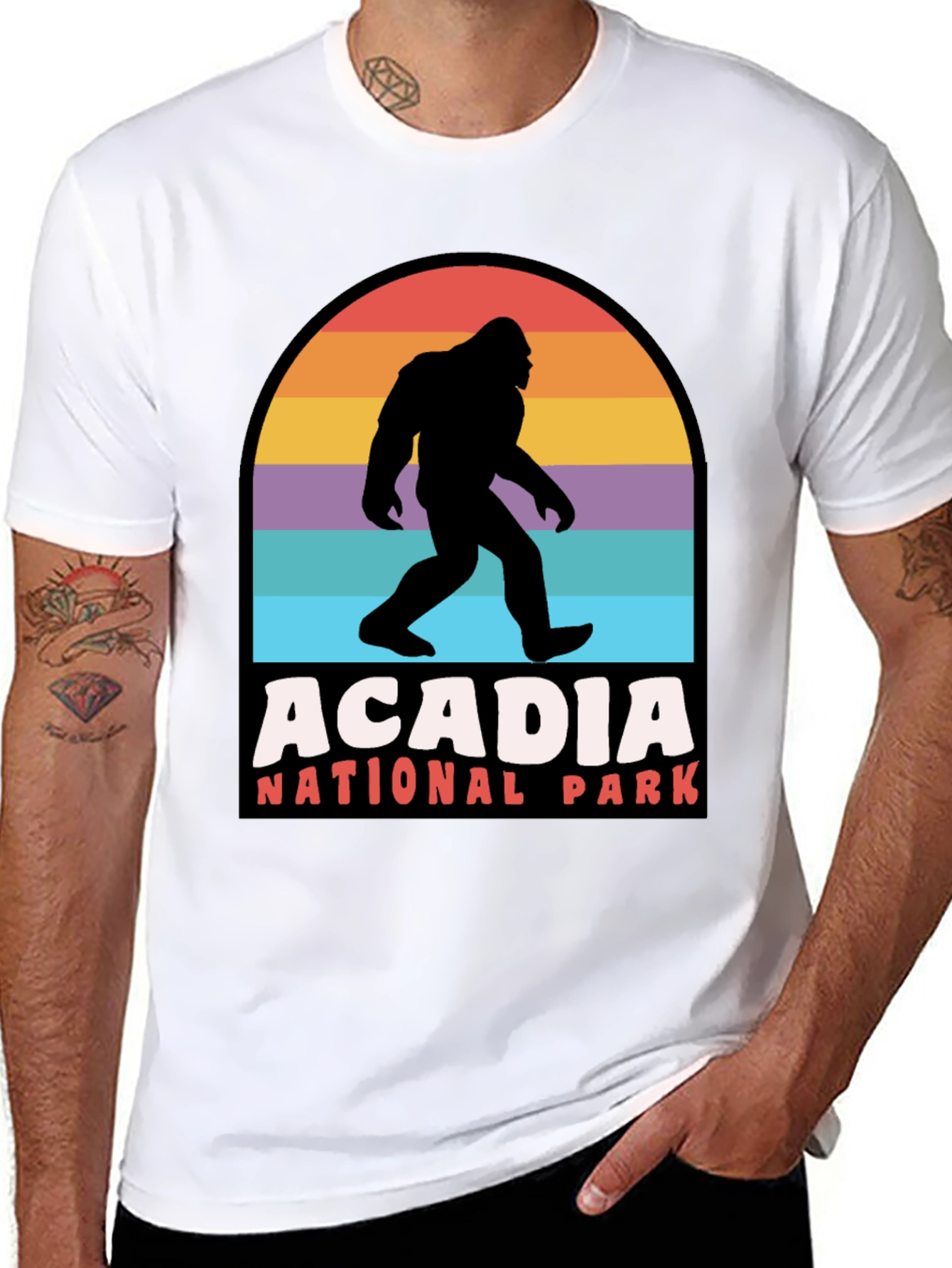 Acadia National Park Bigfoot T-Shirt
