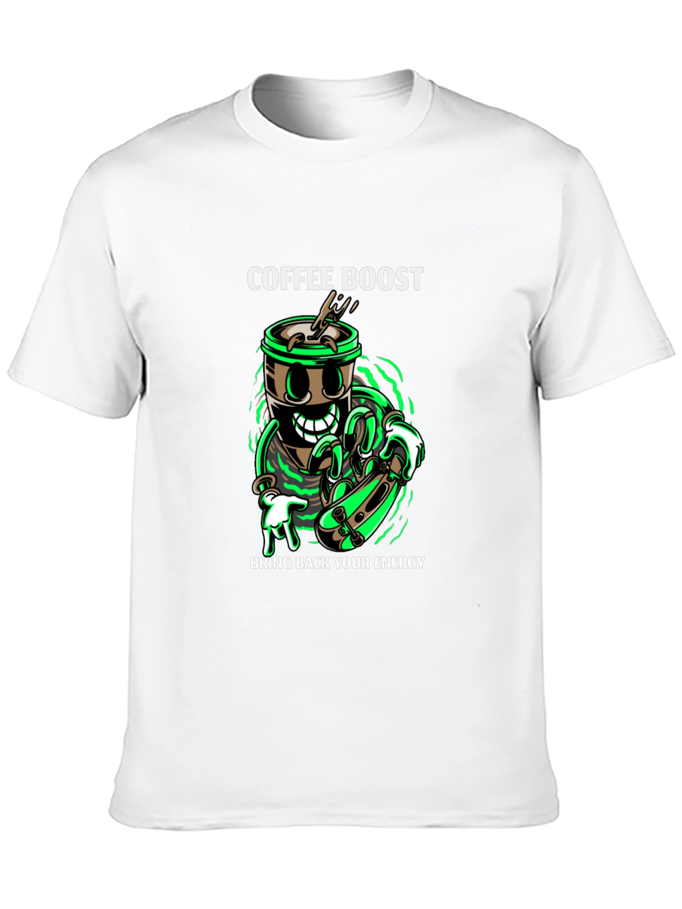 Coffee Boost Graphic T-Shirt - Energy Recharge