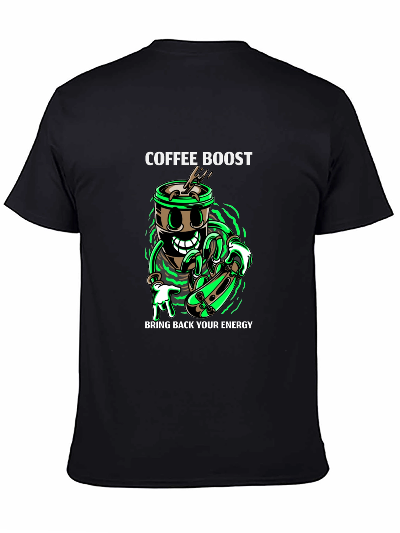 Coffee Boost Graphic T-Shirt - Energy Recharge