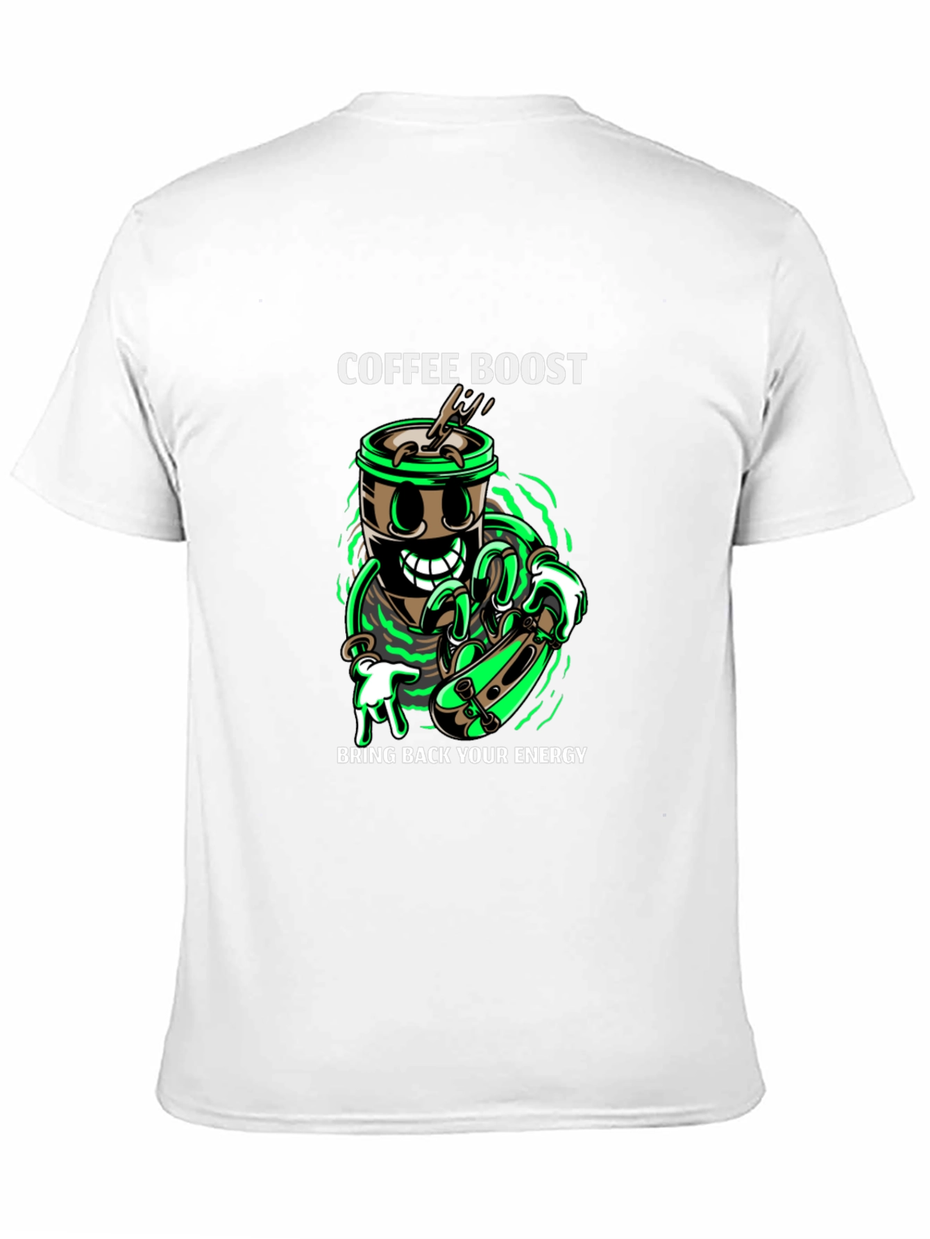 Coffee Boost Graphic T-Shirt - Energy Recharge