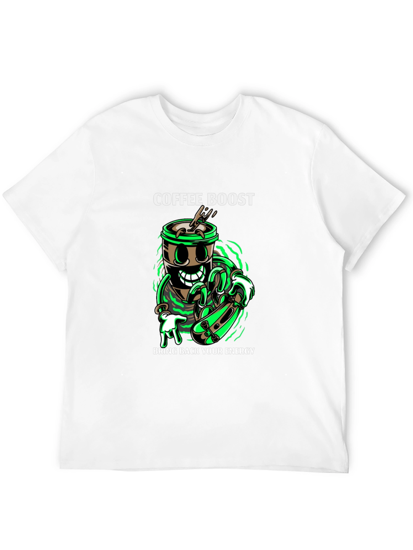 Coffee Boost Graphic T-Shirt - Energy Recharge