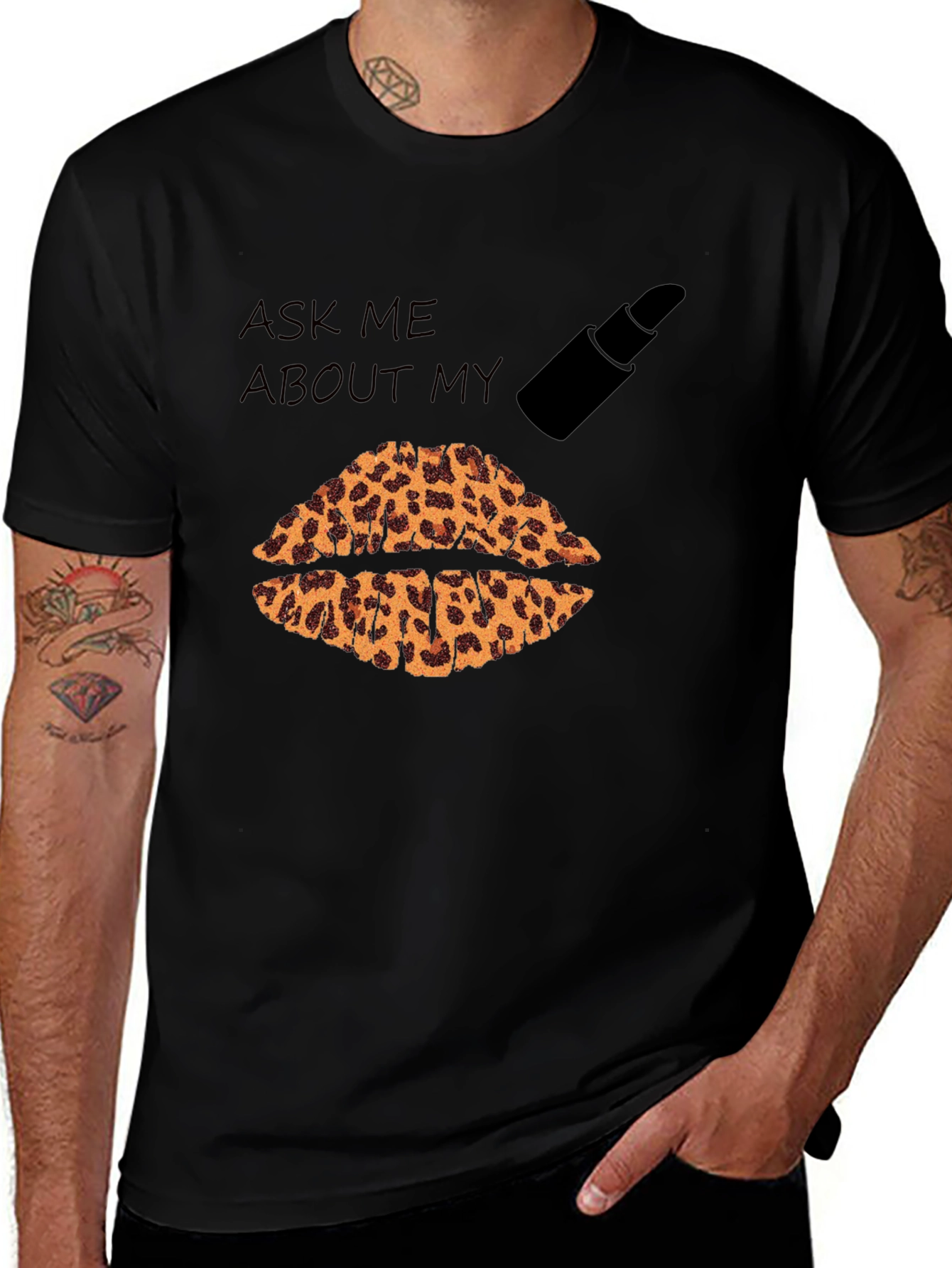 Leopard Lips Graphic T-Shirt