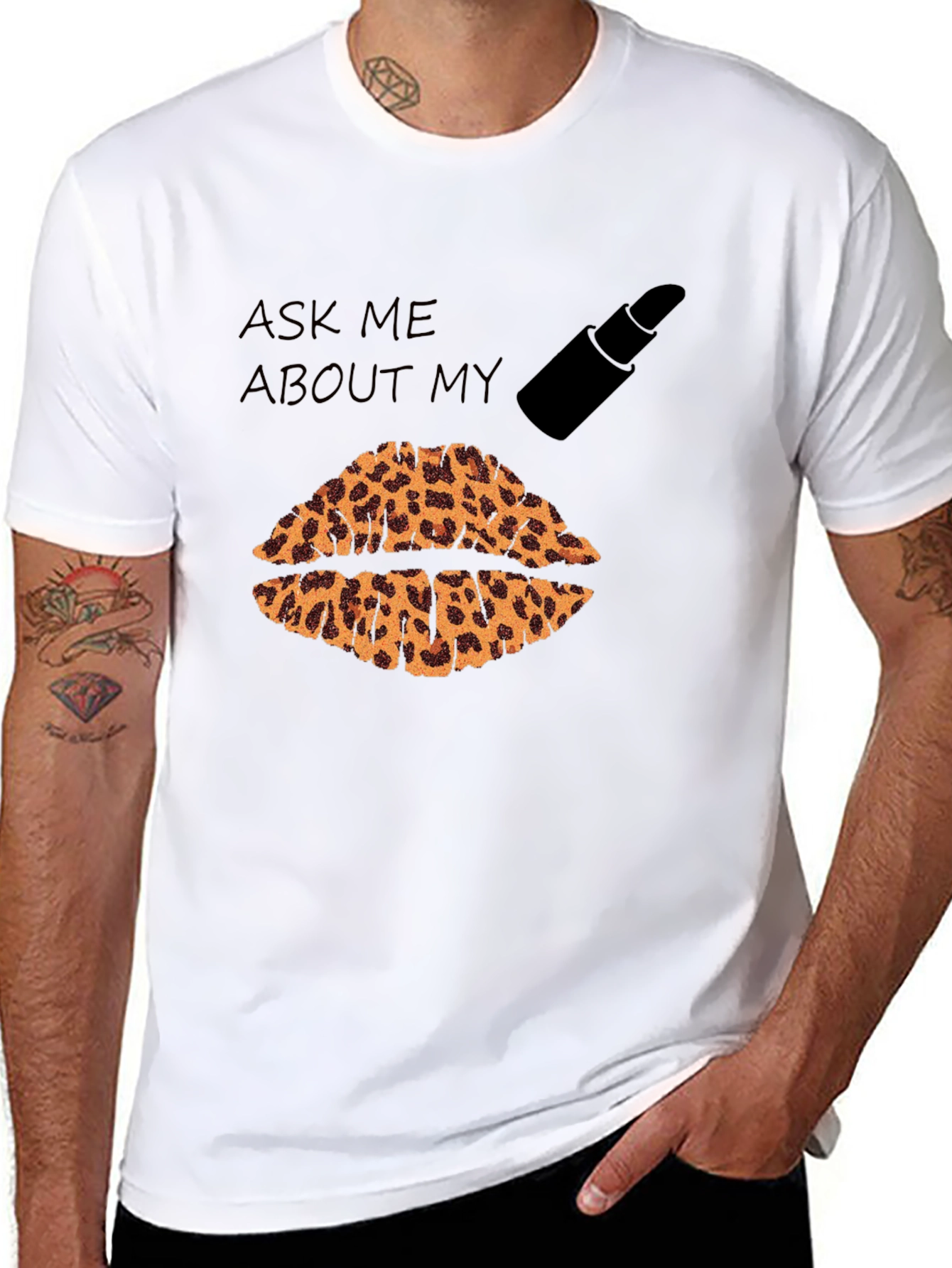 Leopard Lips Graphic T-Shirt