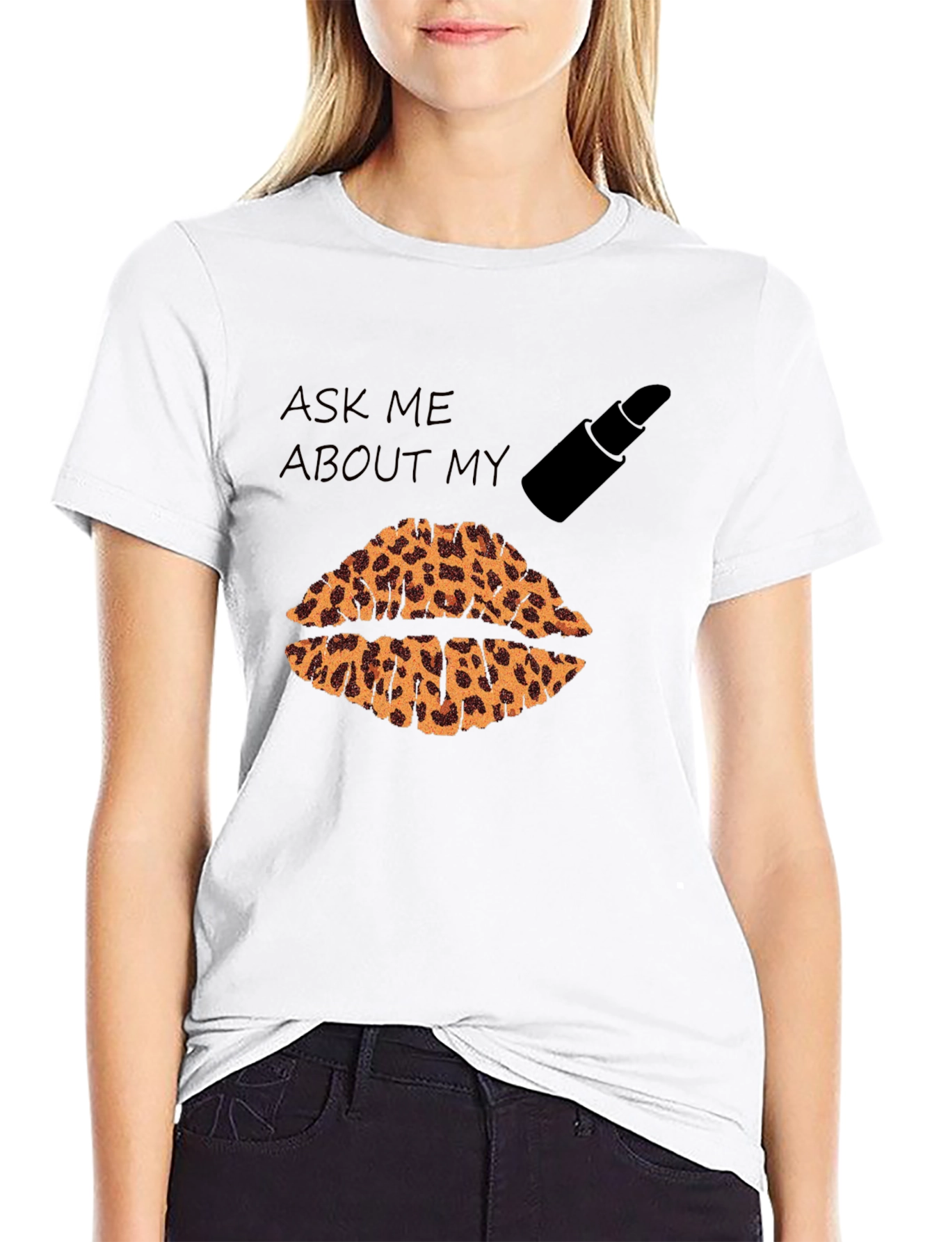 Leopard Lips Graphic T-Shirt