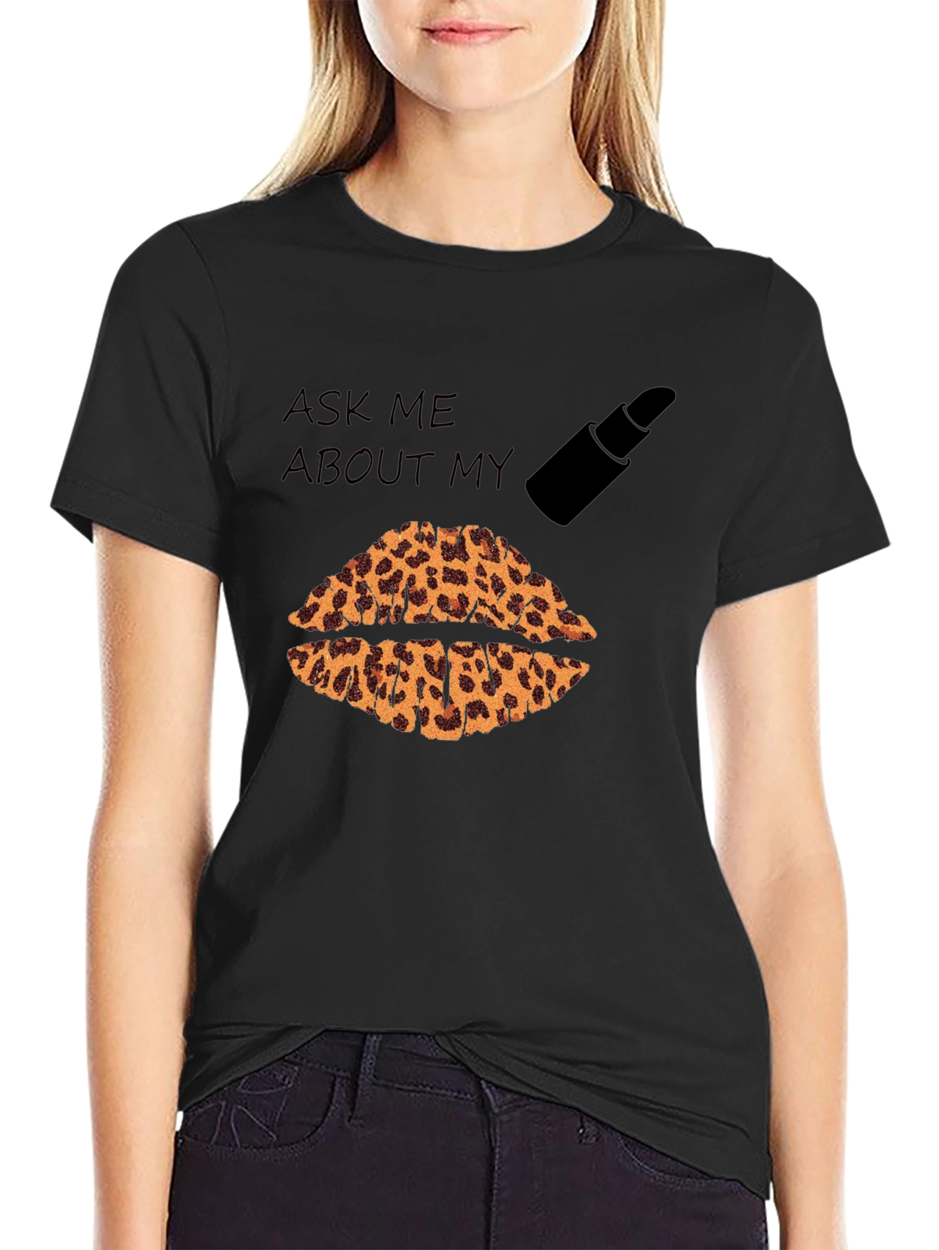 Leopard Lips Graphic T-Shirt