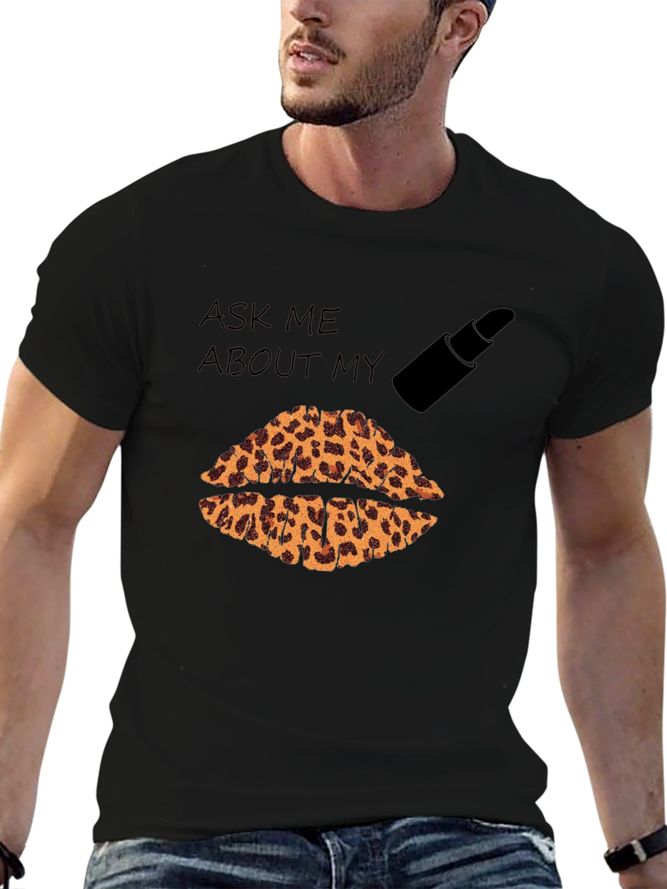 Leopard Lips Graphic T-Shirt