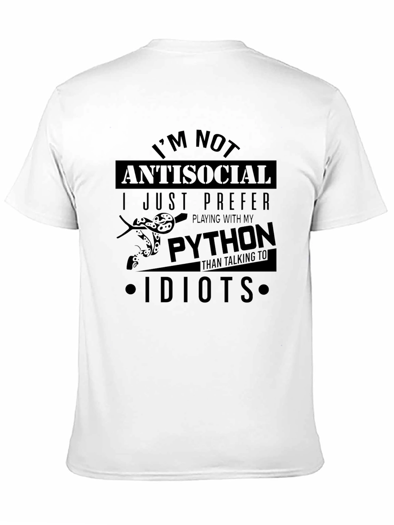 Anti-Social Python Programmer T-Shirt