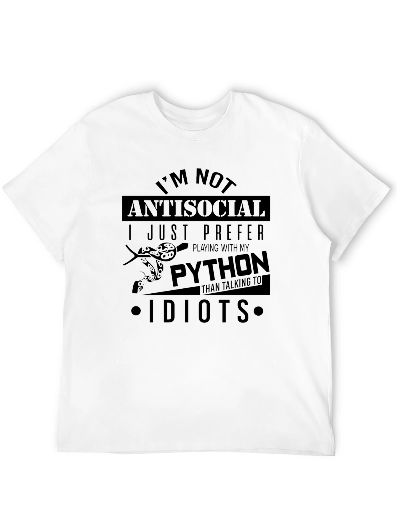 Anti-Social Python Programmer T-Shirt