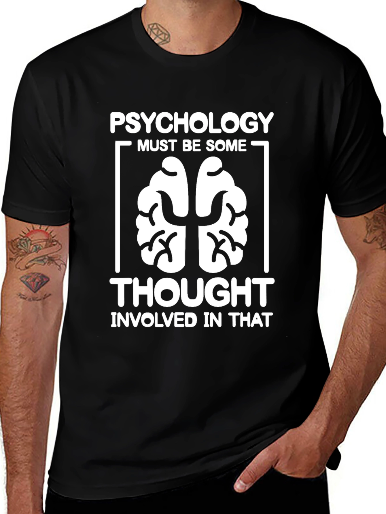Psychology Thought T-Shirt Funny Brain Tee