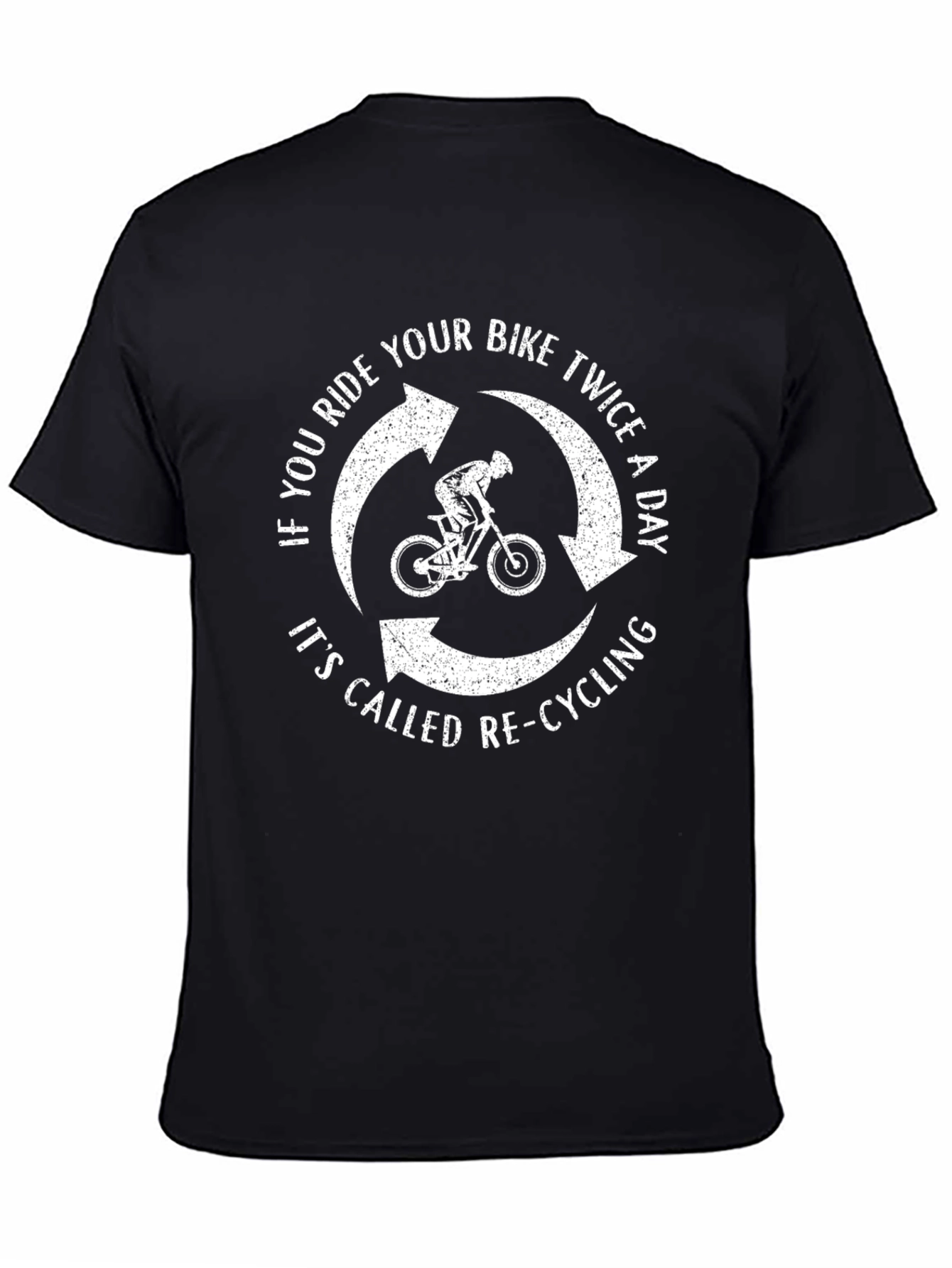 Re-Cycling Bike Graphic Tee - Eco Friendly Humor