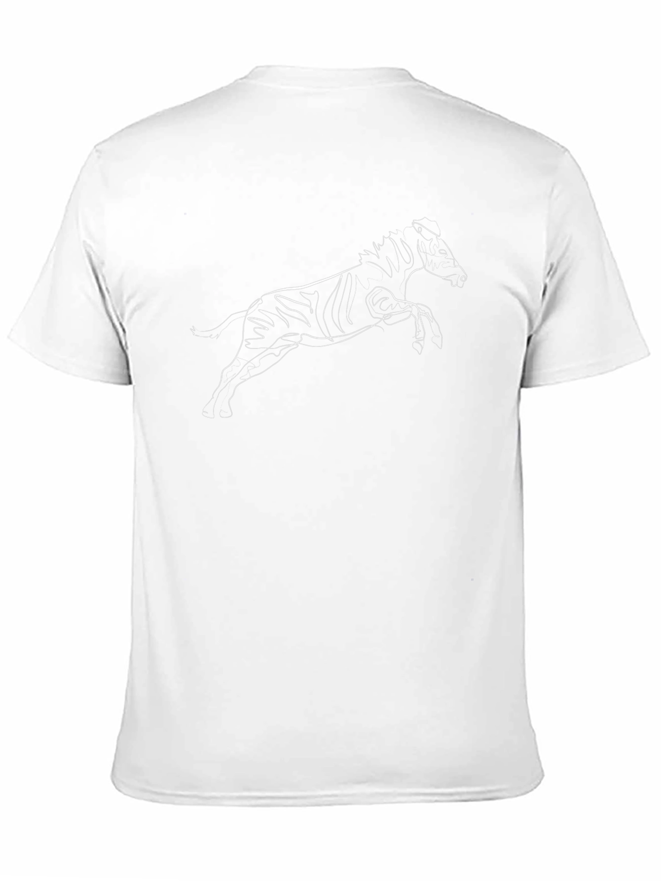 Abstract Horse Graphic Tee - Black
