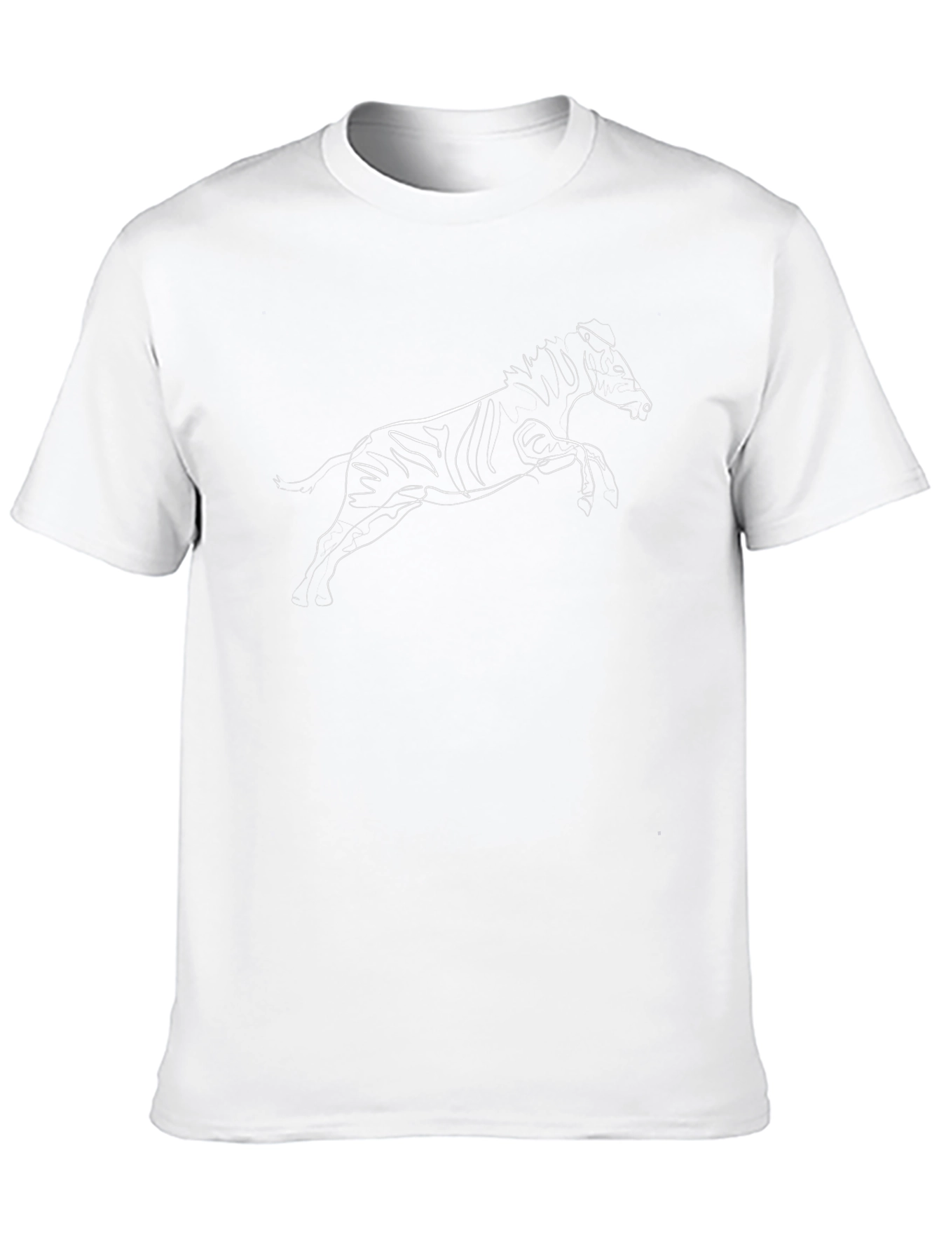 Abstract Horse Graphic Tee - Black