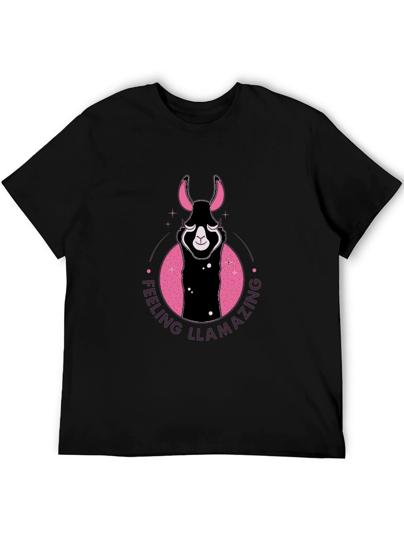 Feeling Llamazing Black Graphic Tee