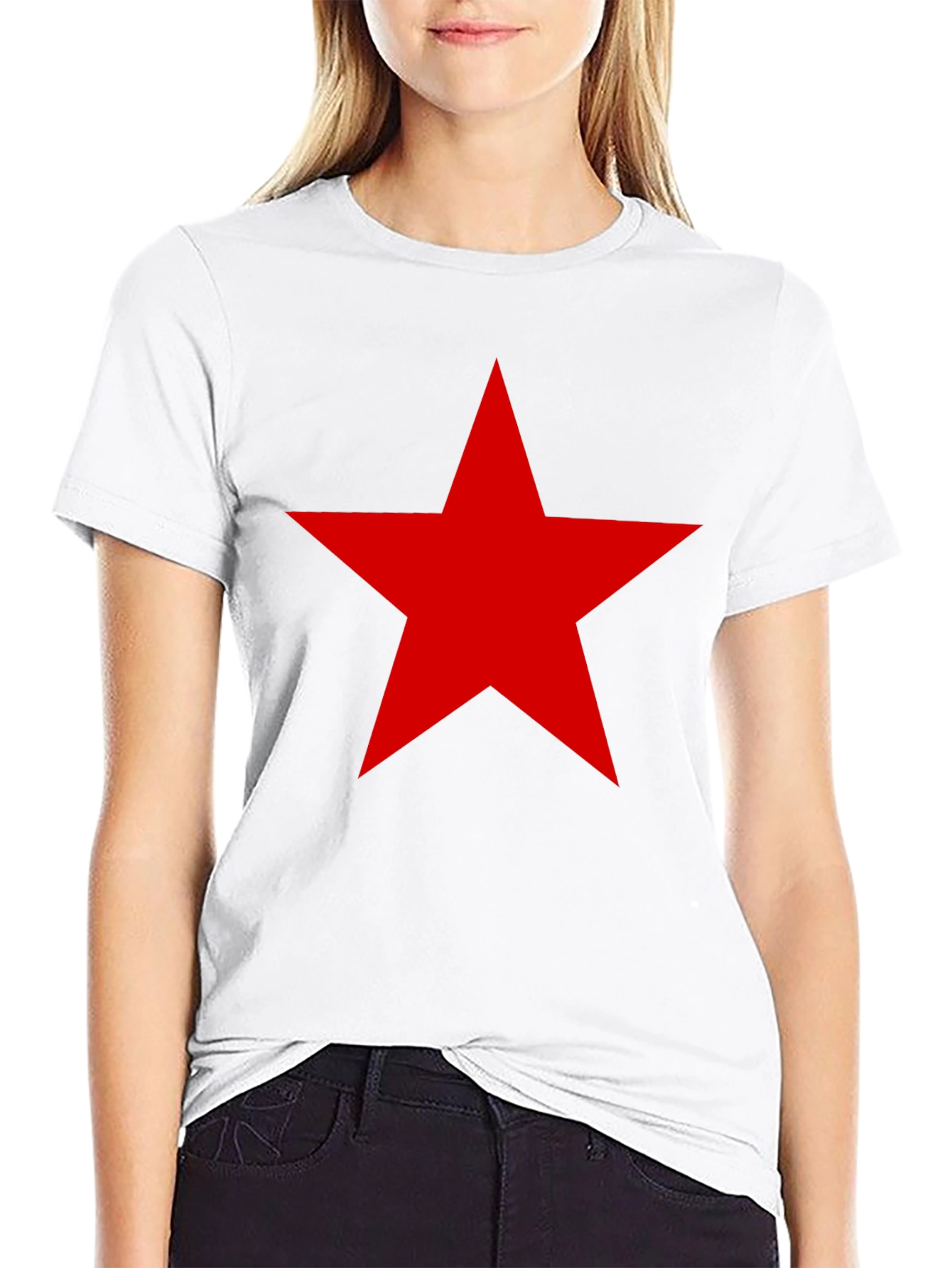 Red Star Graphic Tee - Black
