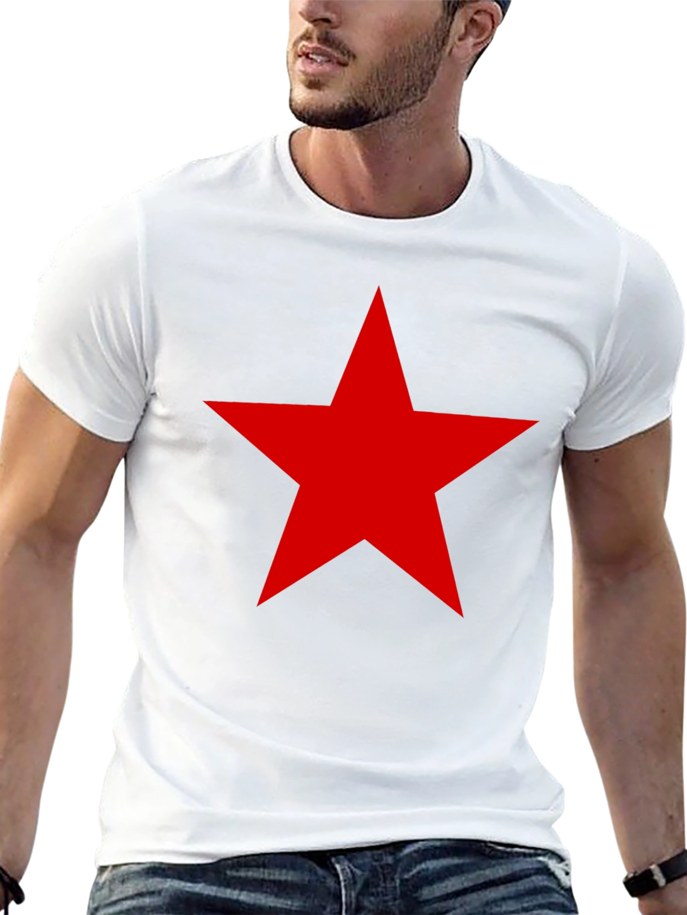 Red Star Graphic Tee - Black