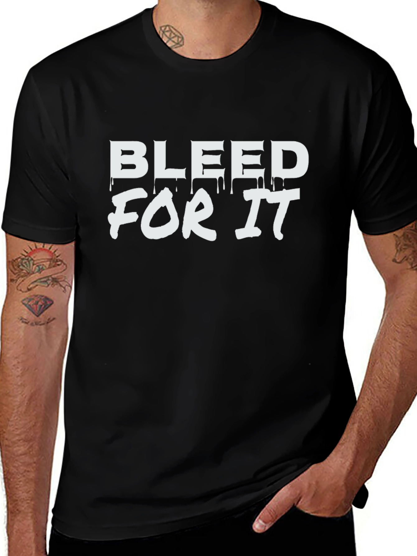 Bleed For It Black Graphic Tee