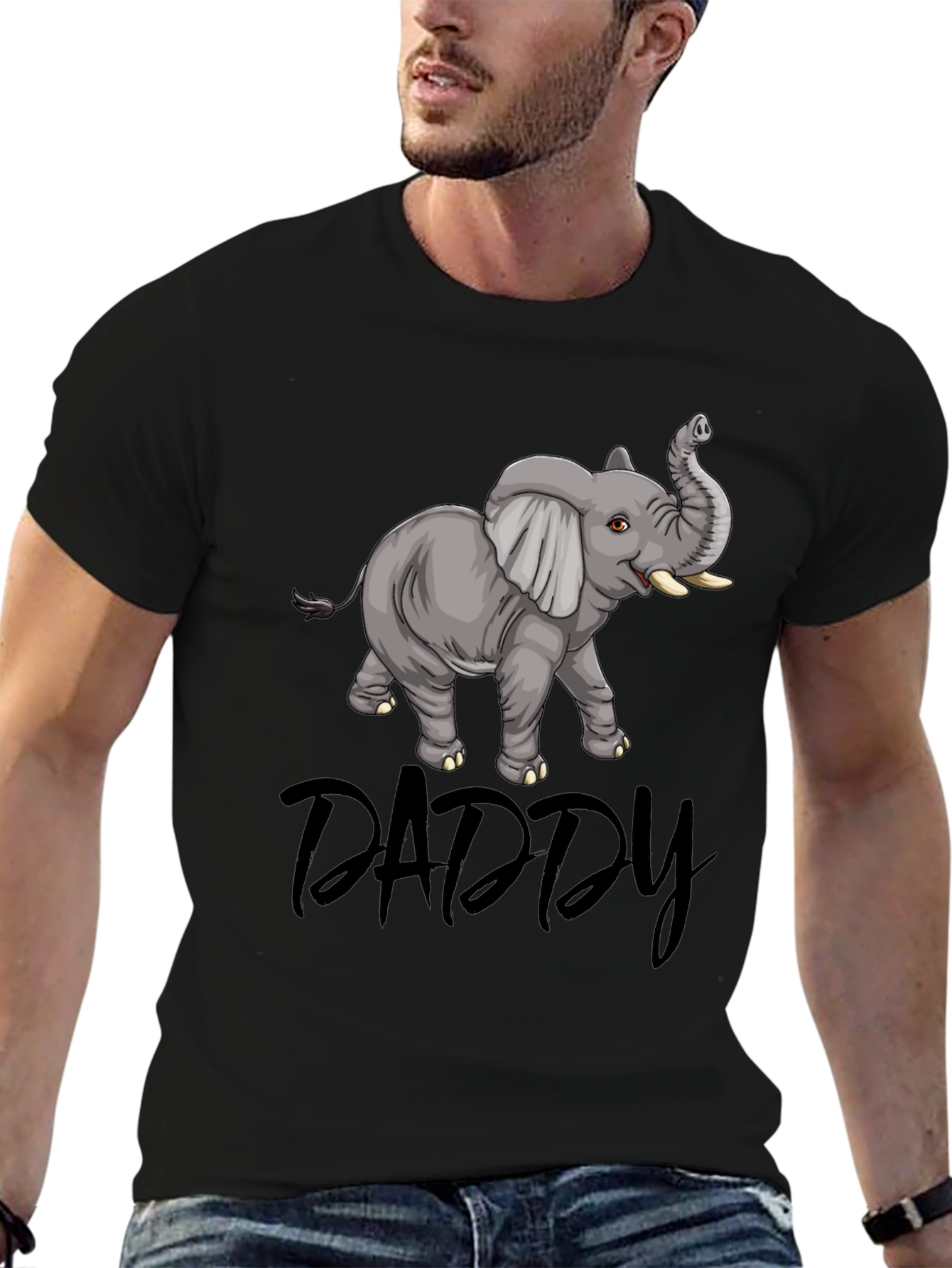 Daddy Elephant T-Shirt - Cute Family Matching Tee