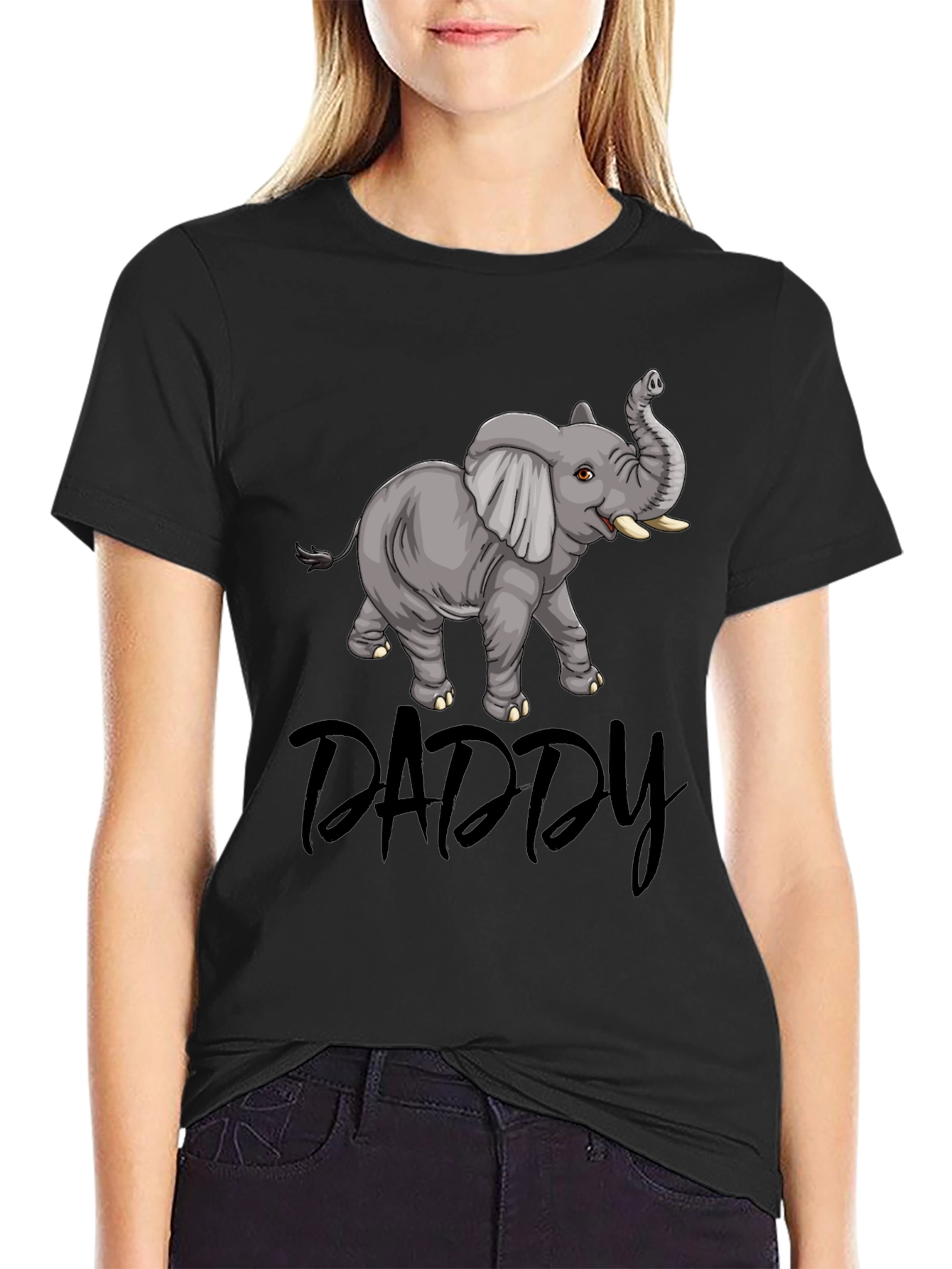 Daddy Elephant T-Shirt - Cute Family Matching Tee