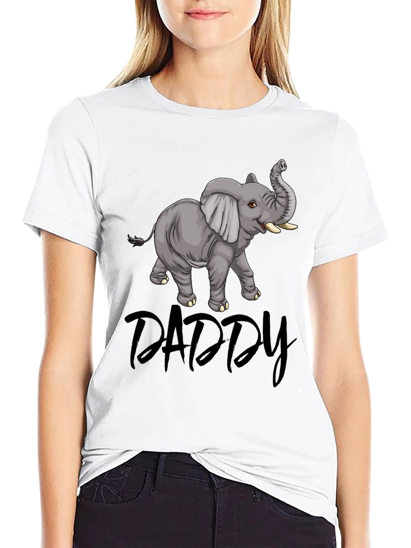 Daddy Elephant T-Shirt - Cute Family Matching Tee