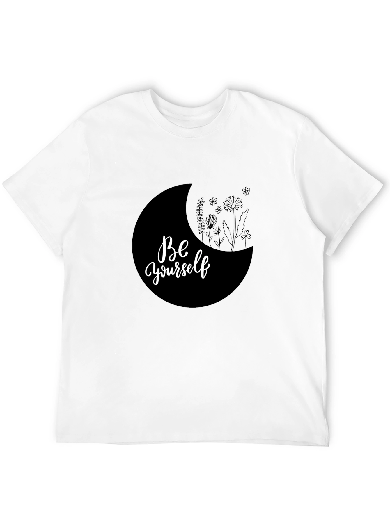 Be Yourself Graphic Tee - Black