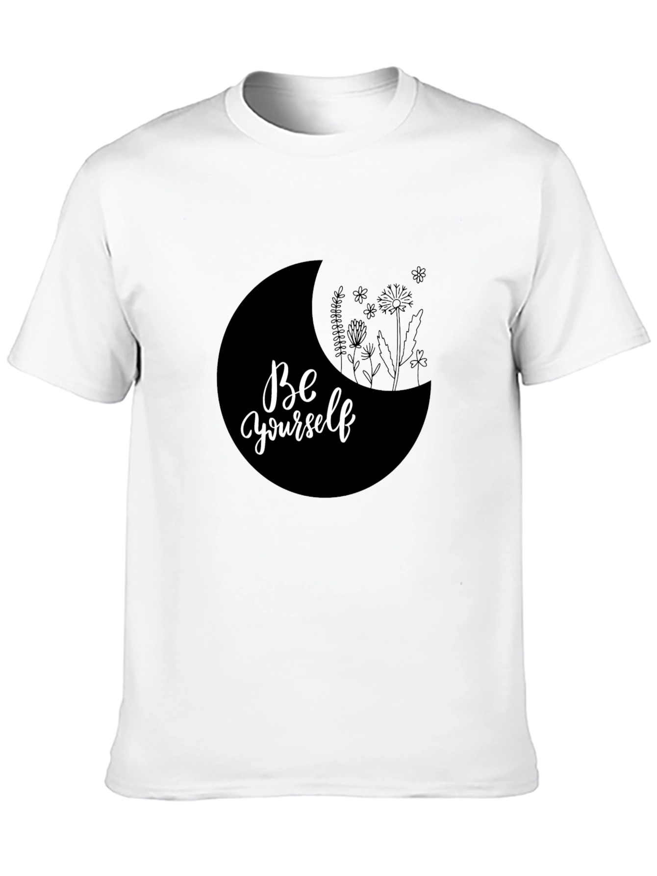 Be Yourself Graphic Tee - Black