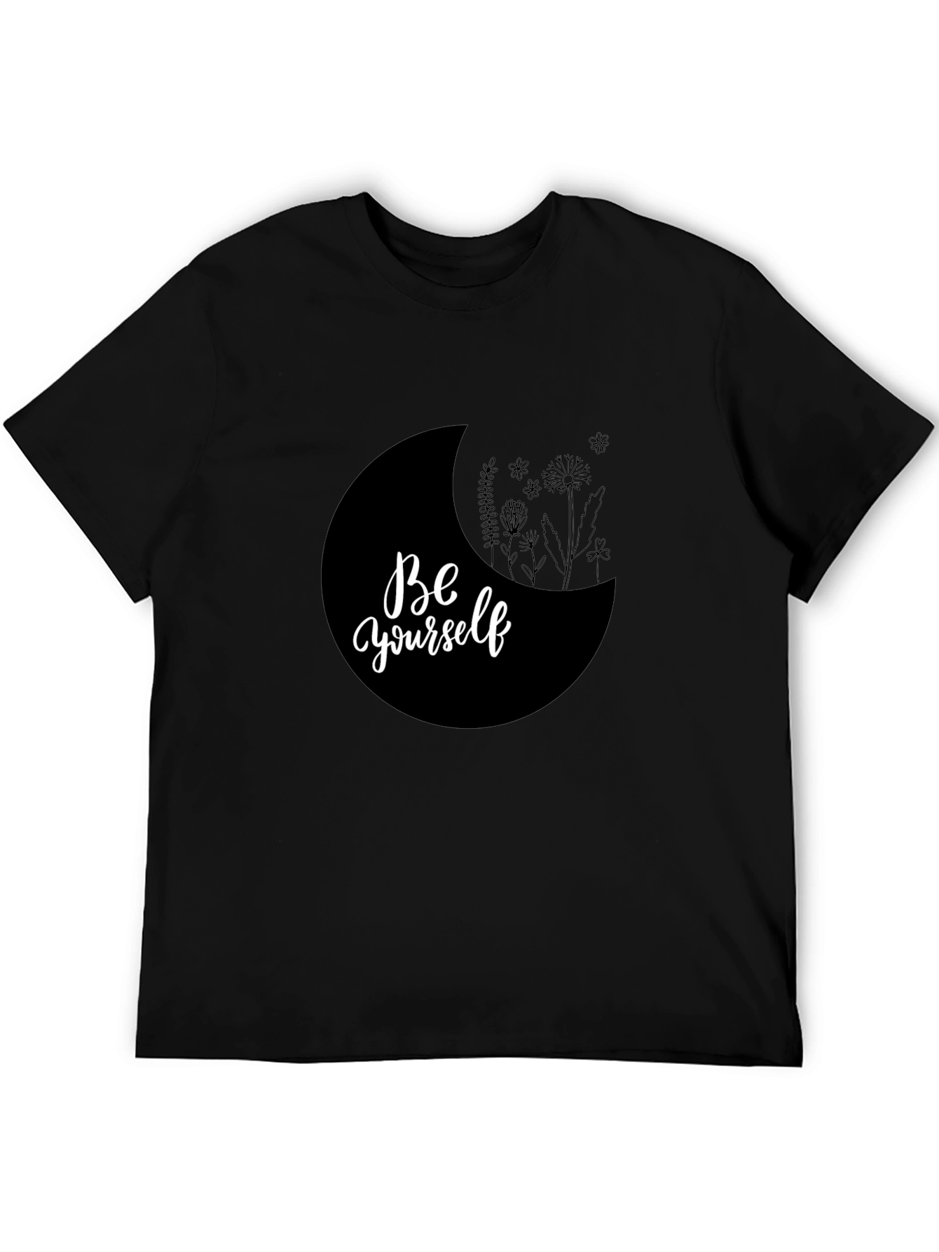 Be Yourself Graphic Tee - Black