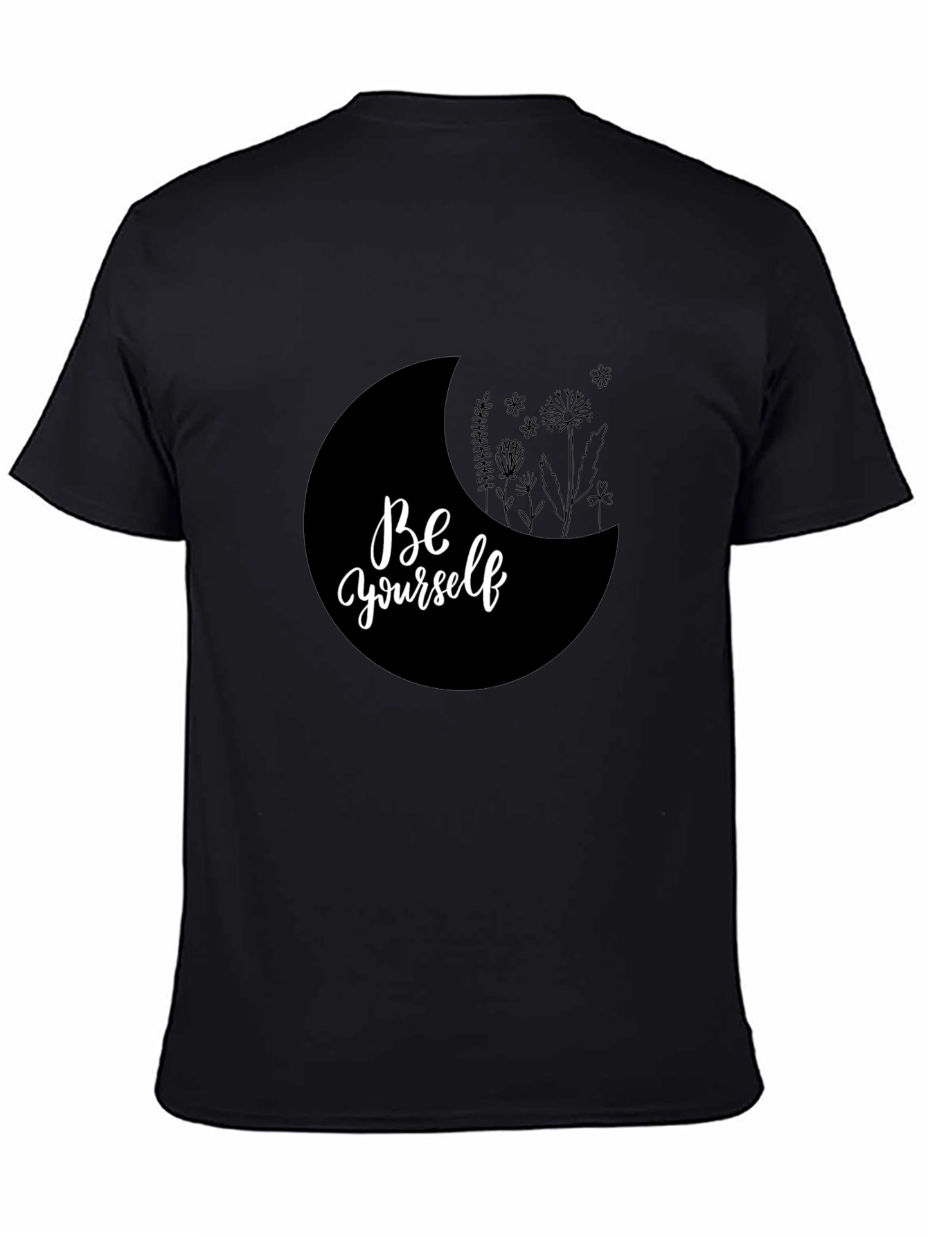 Be Yourself Graphic Tee - Black