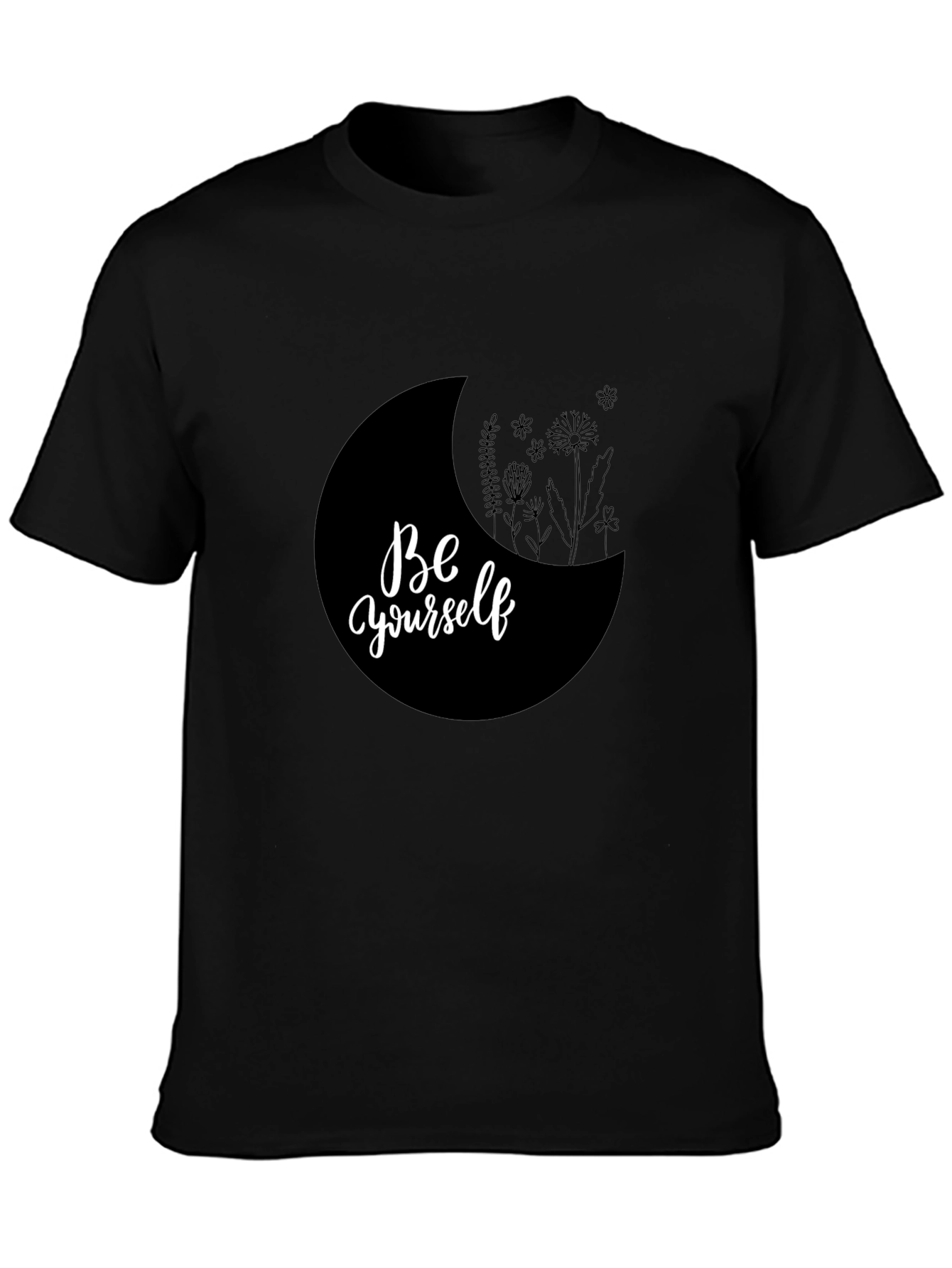 Be Yourself Graphic Tee - Black