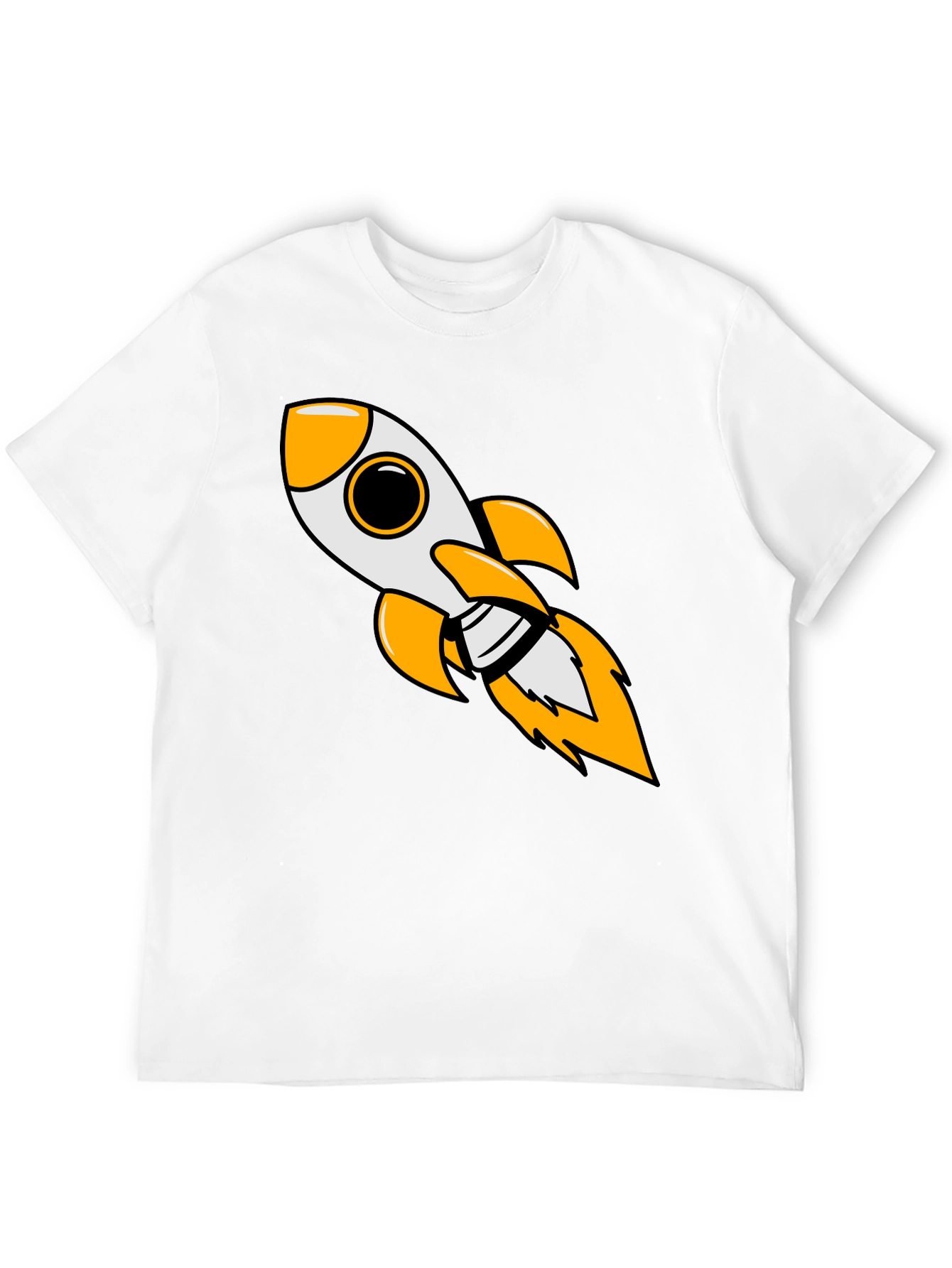 Rocket Blast Mens Black Graphic Tee