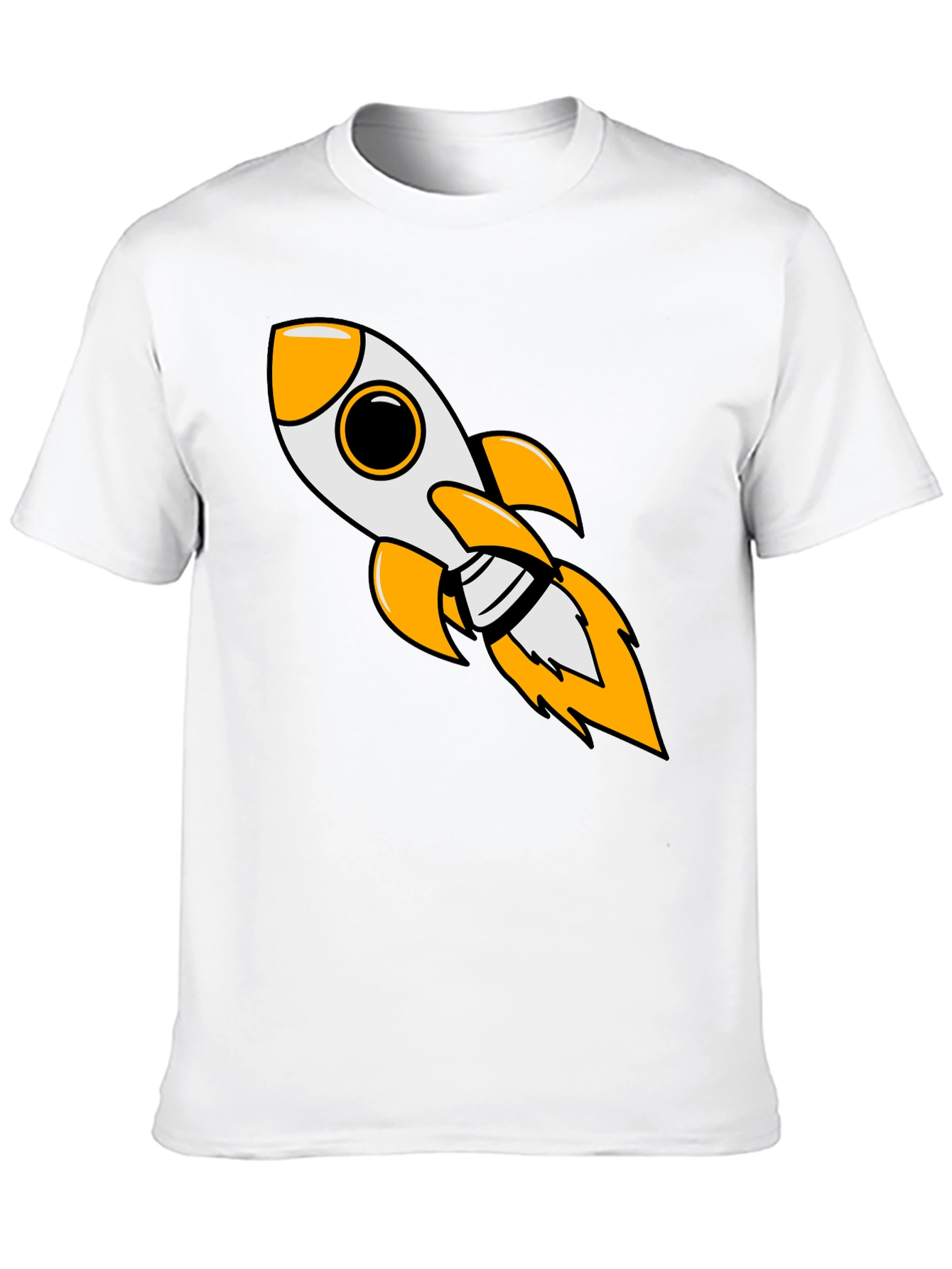 Rocket Blast Mens Black Graphic Tee