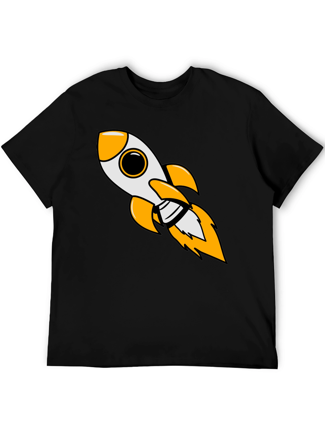 Rocket Blast Mens Black Graphic Tee