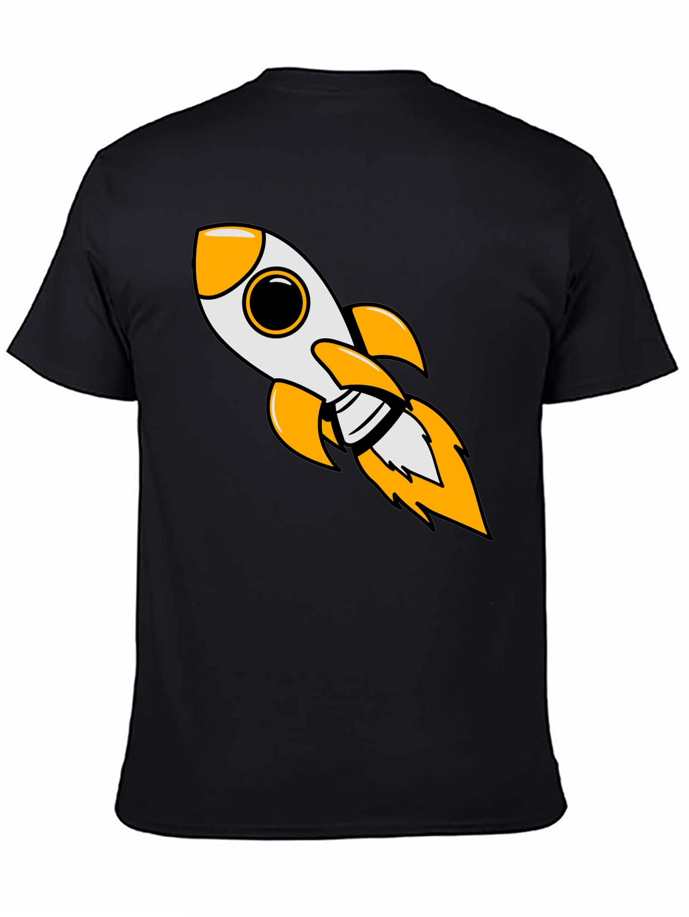 Rocket Blast Mens Black Graphic Tee